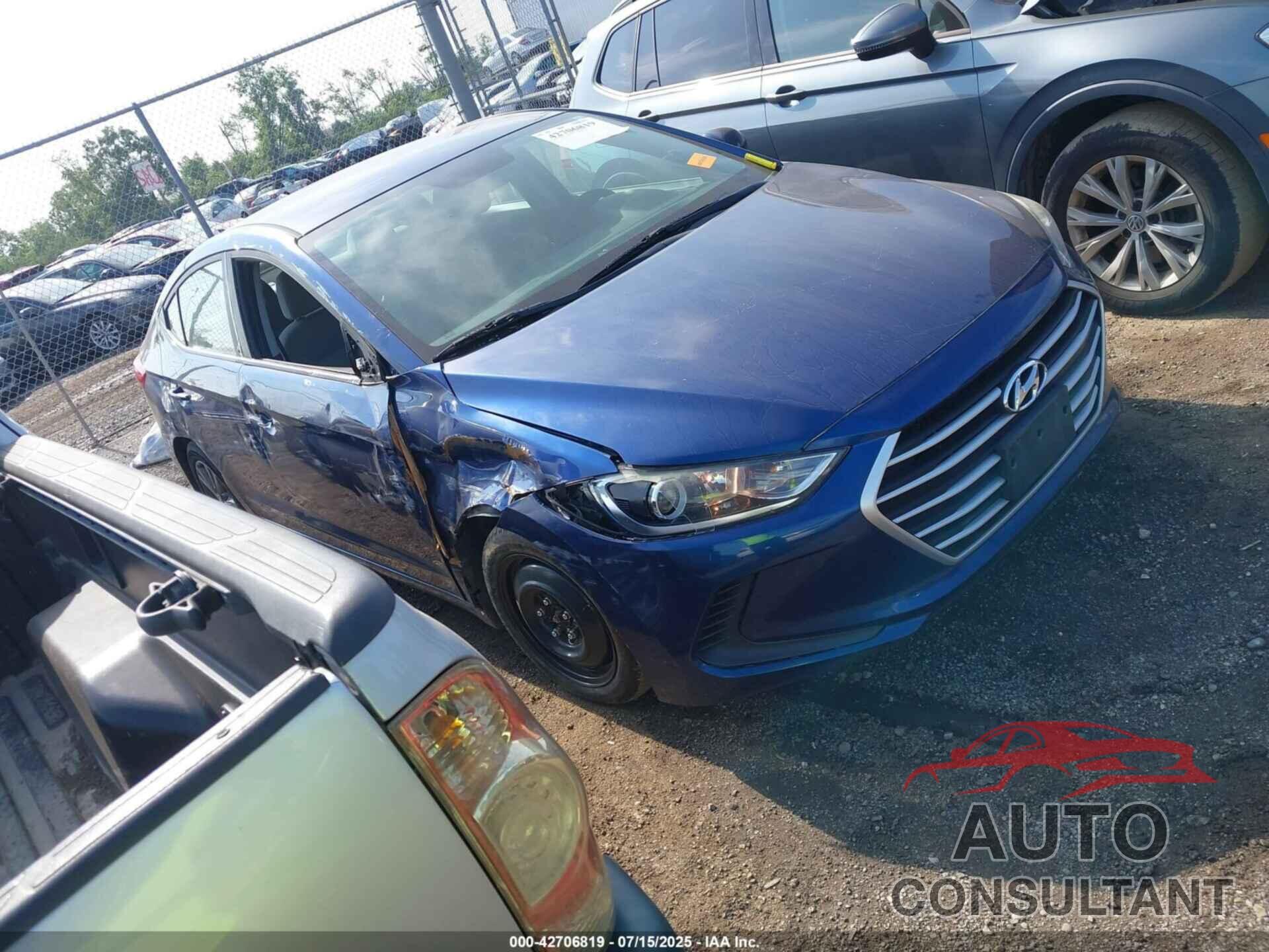 HYUNDAI ELANTRA 2018 - 5NPD84LF6JH228221
