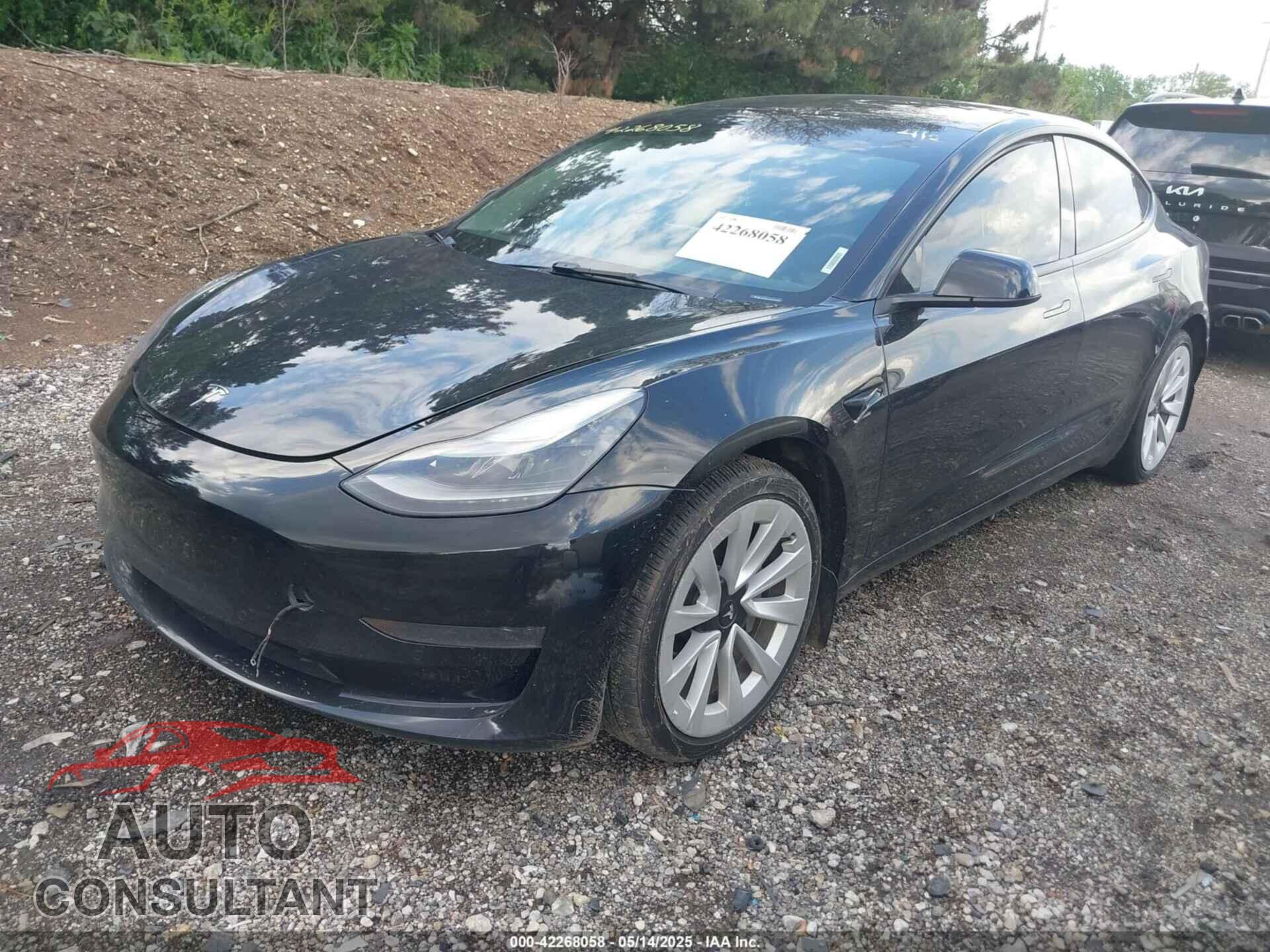 TESLA MODEL 3 2022 - 5YJ3E1EA1NF304355