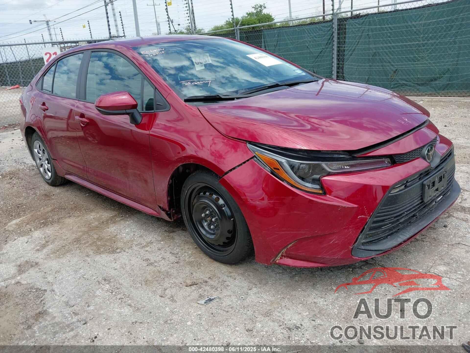 TOYOTA COROLLA 2025 - 5YFB4MDE5SP268075