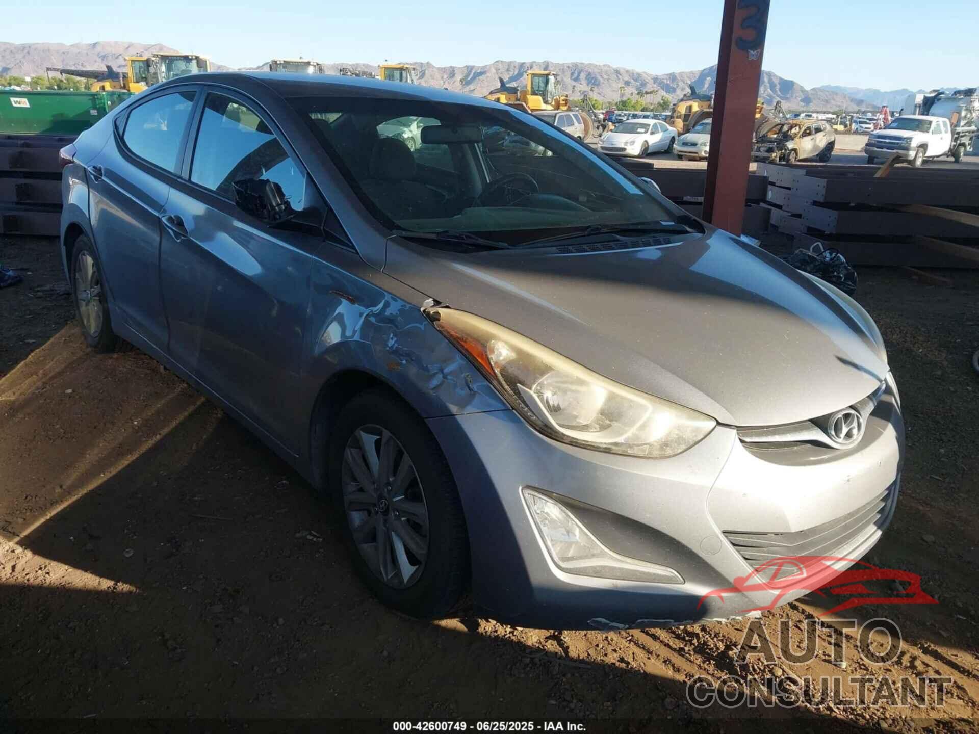HYUNDAI ELANTRA 2014 - KMHDH4AE4EU085447