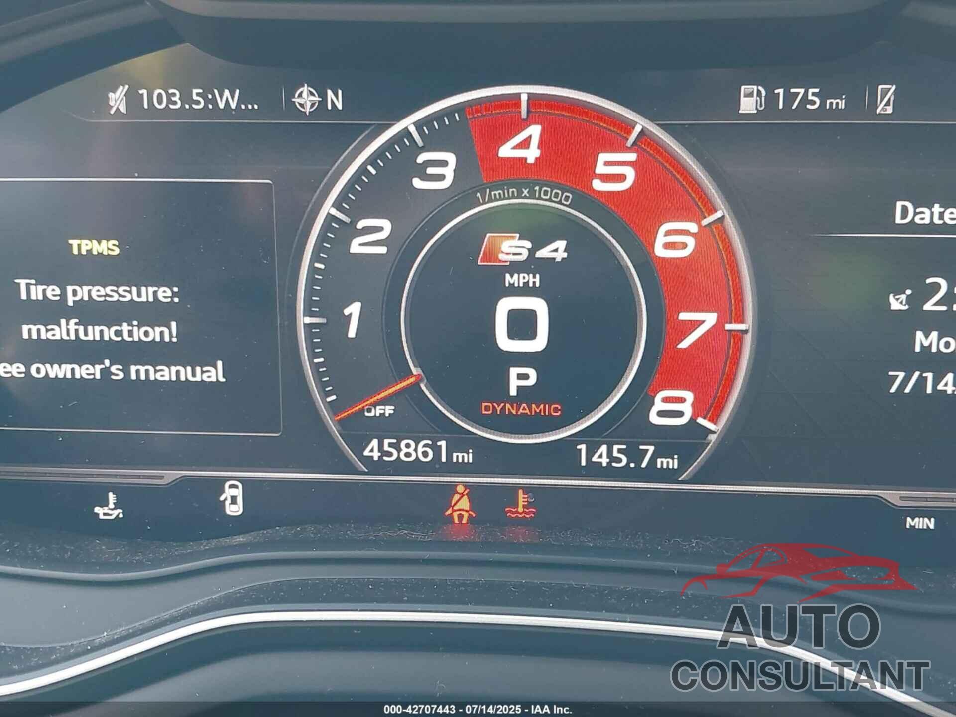 AUDI S4 2018 - WAUC4AF45JA002921
