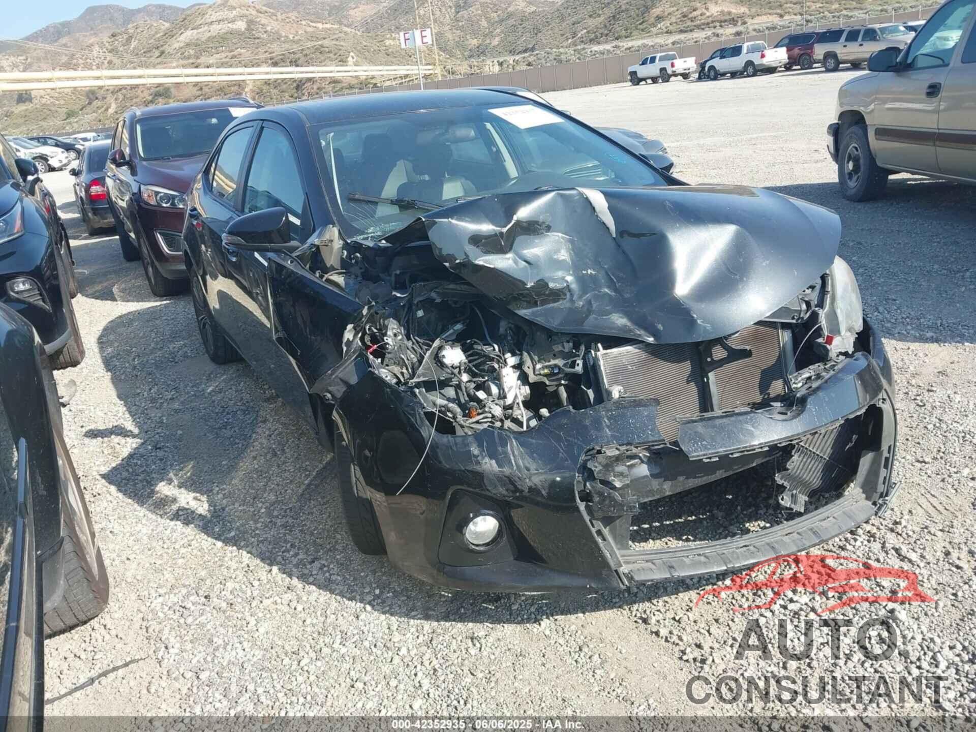 TOYOTA COROLLA 2016 - 2T1BURHE1GC729111