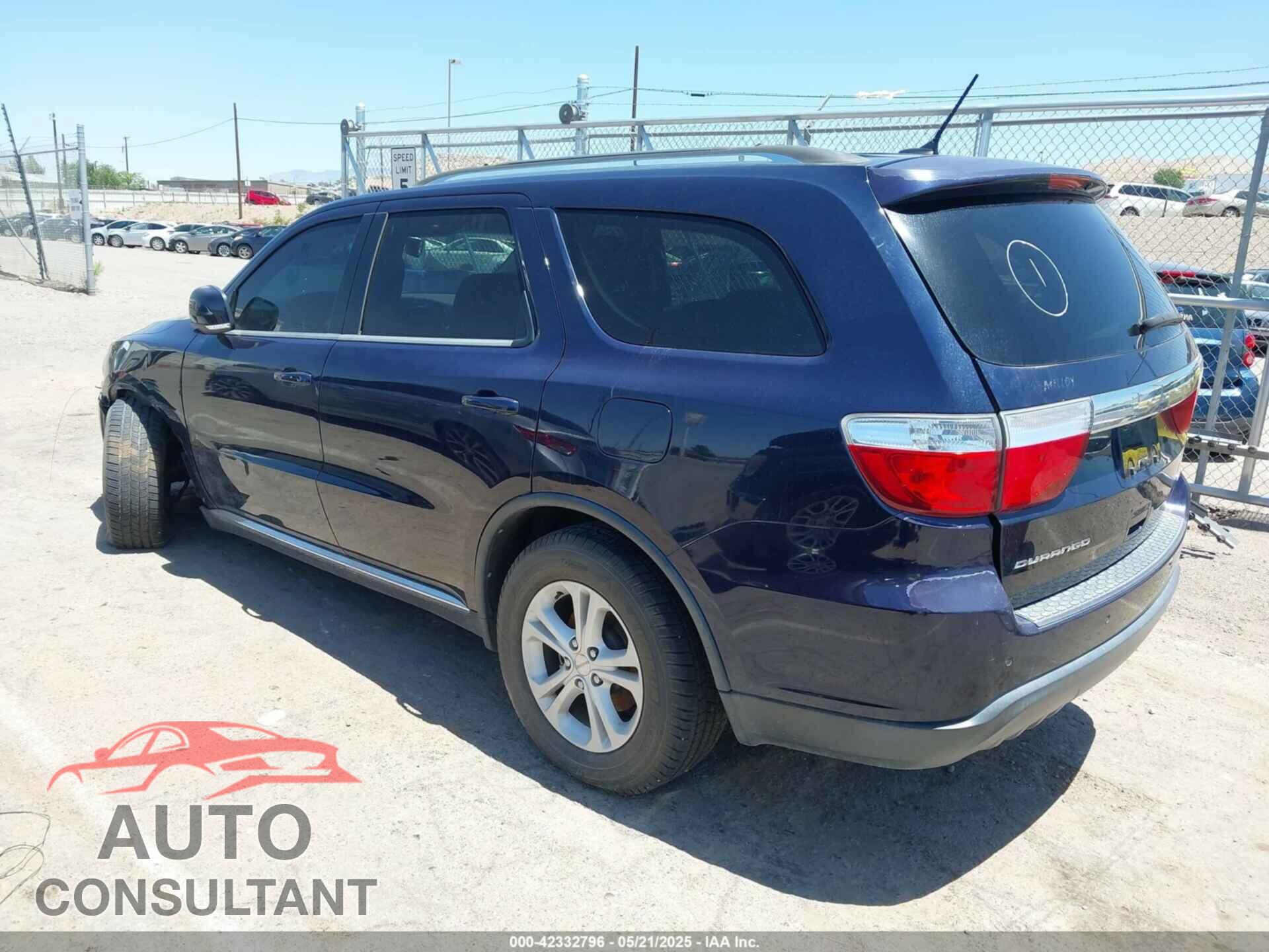 DODGE DURANGO 2012 - 1C4RDHDGOCC321928