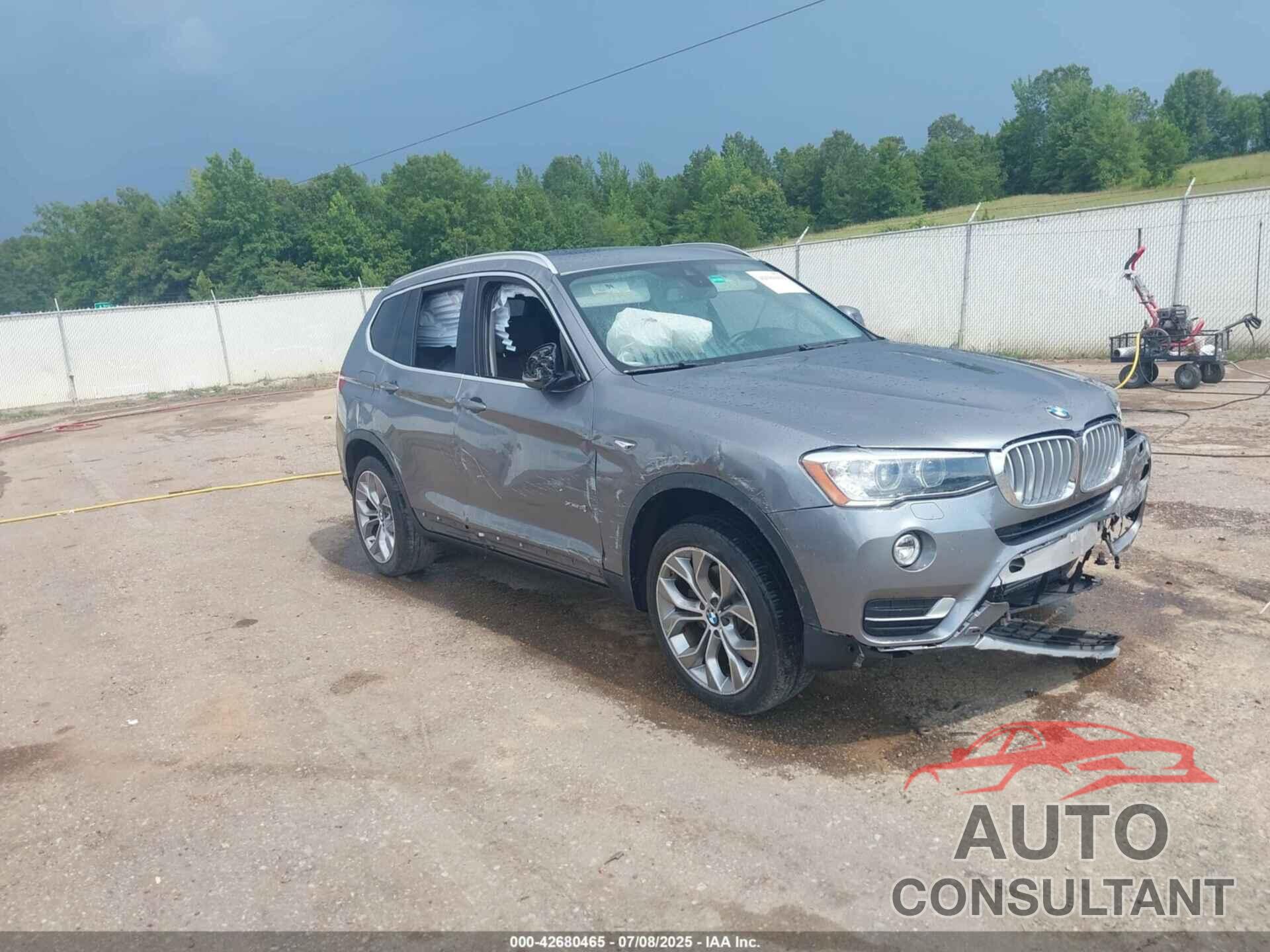 BMW X3 2016 - 5UXWX9C52G0D83601
