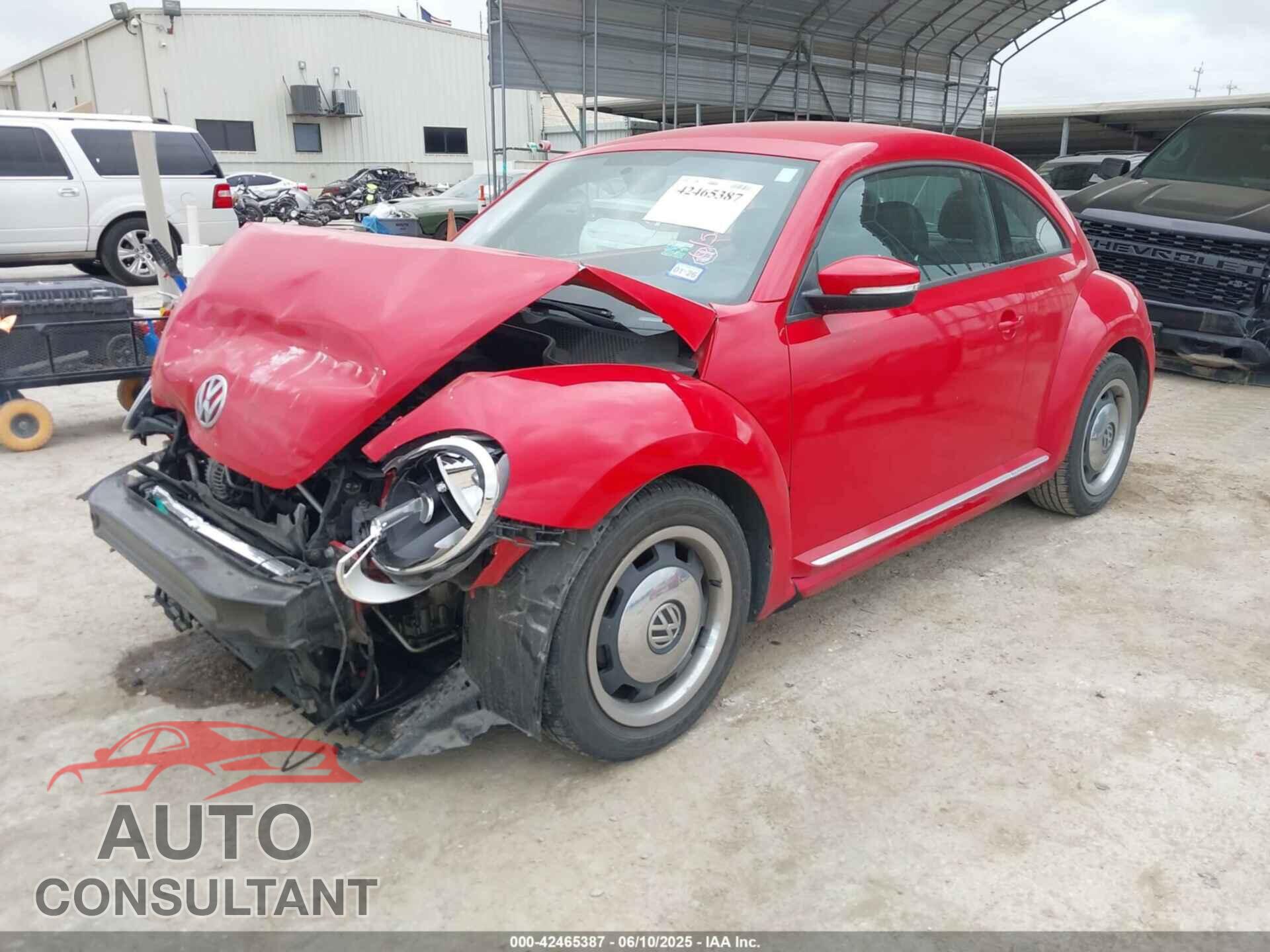 VOLKSWAGEN BEETLE 2012 - 3VWJP7AT0CM601201