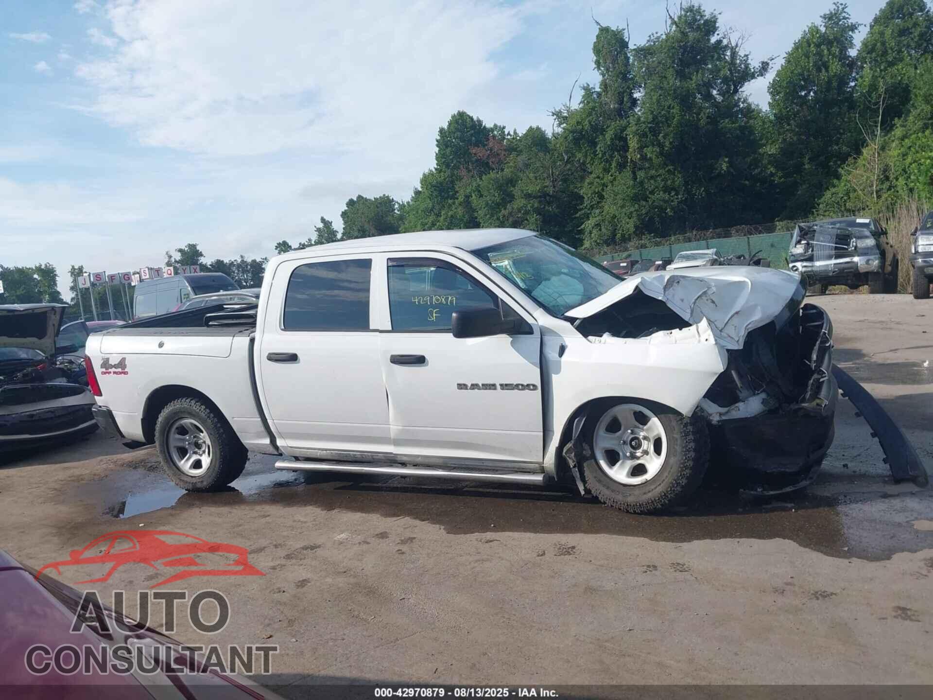 RAM 1500 2012 - 1C6RD7KP9CS275560