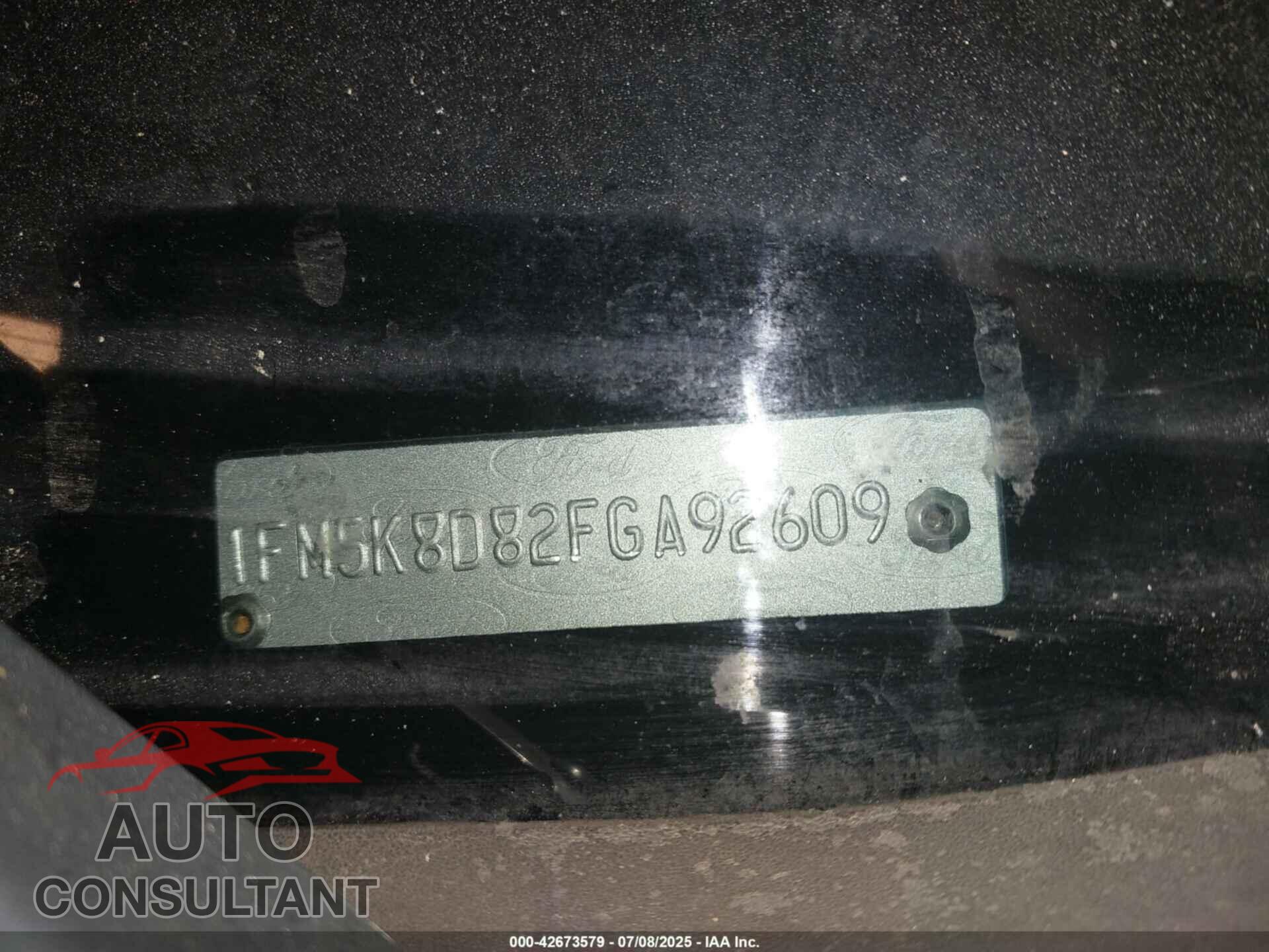 FORD EXPLORER 2015 - 1FM5K8D82FGA92609