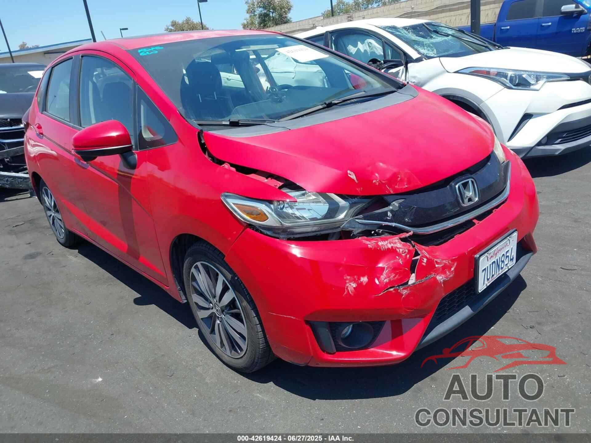 HONDA FIT 2016 - JHMGK5H70GX038643