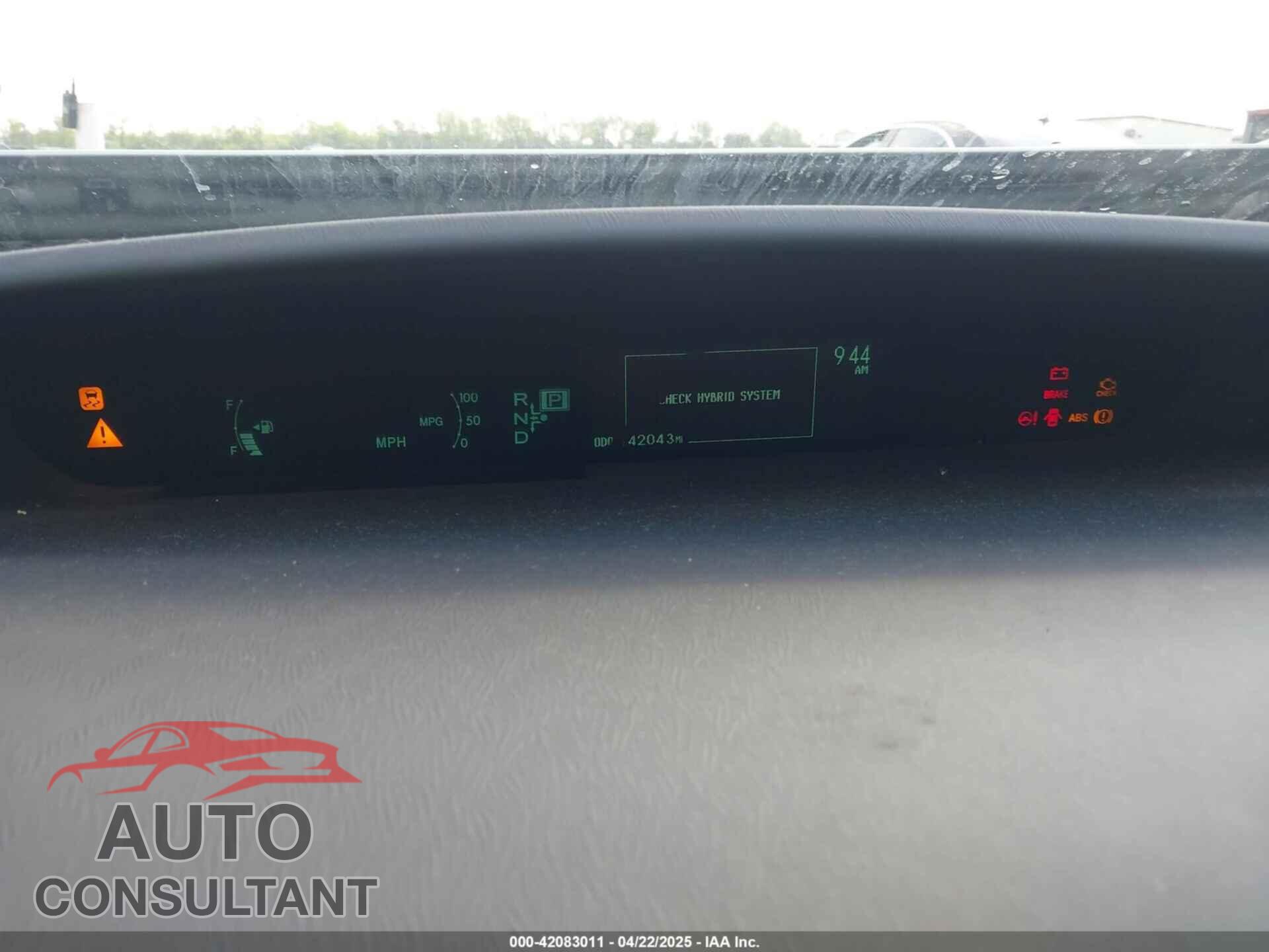 TOYOTA PRIUS 2011 - JTDKN3DU3B0251106