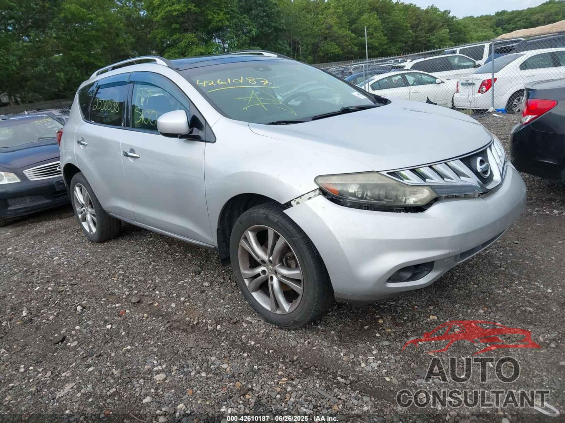 NISSAN MURANO 2011 - JN8AZ1MW9BW181036