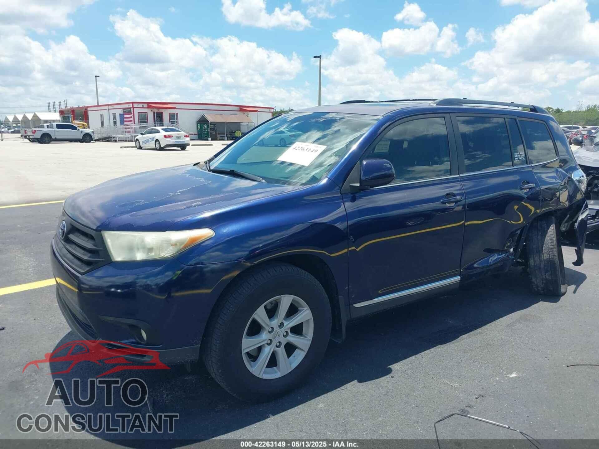 TOYOTA HIGHLANDER 2012 - 5TDZA3EH2CS031126