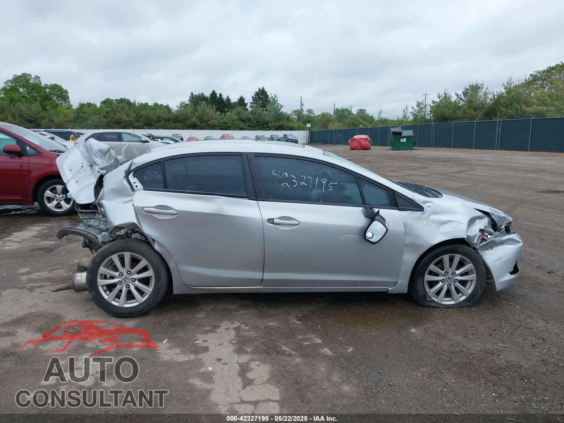 HONDA CIVIC 2012 - 19XFB2F85CE308872
