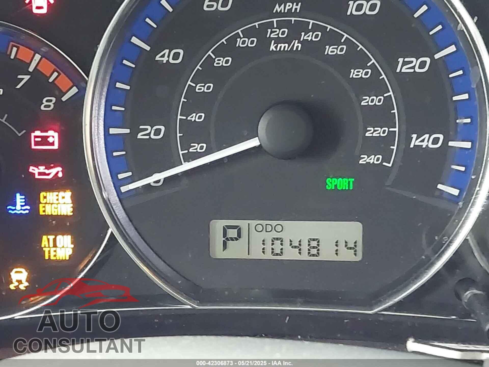 SUBARU FORESTER 2012 - JF2SHAEC4CH433077