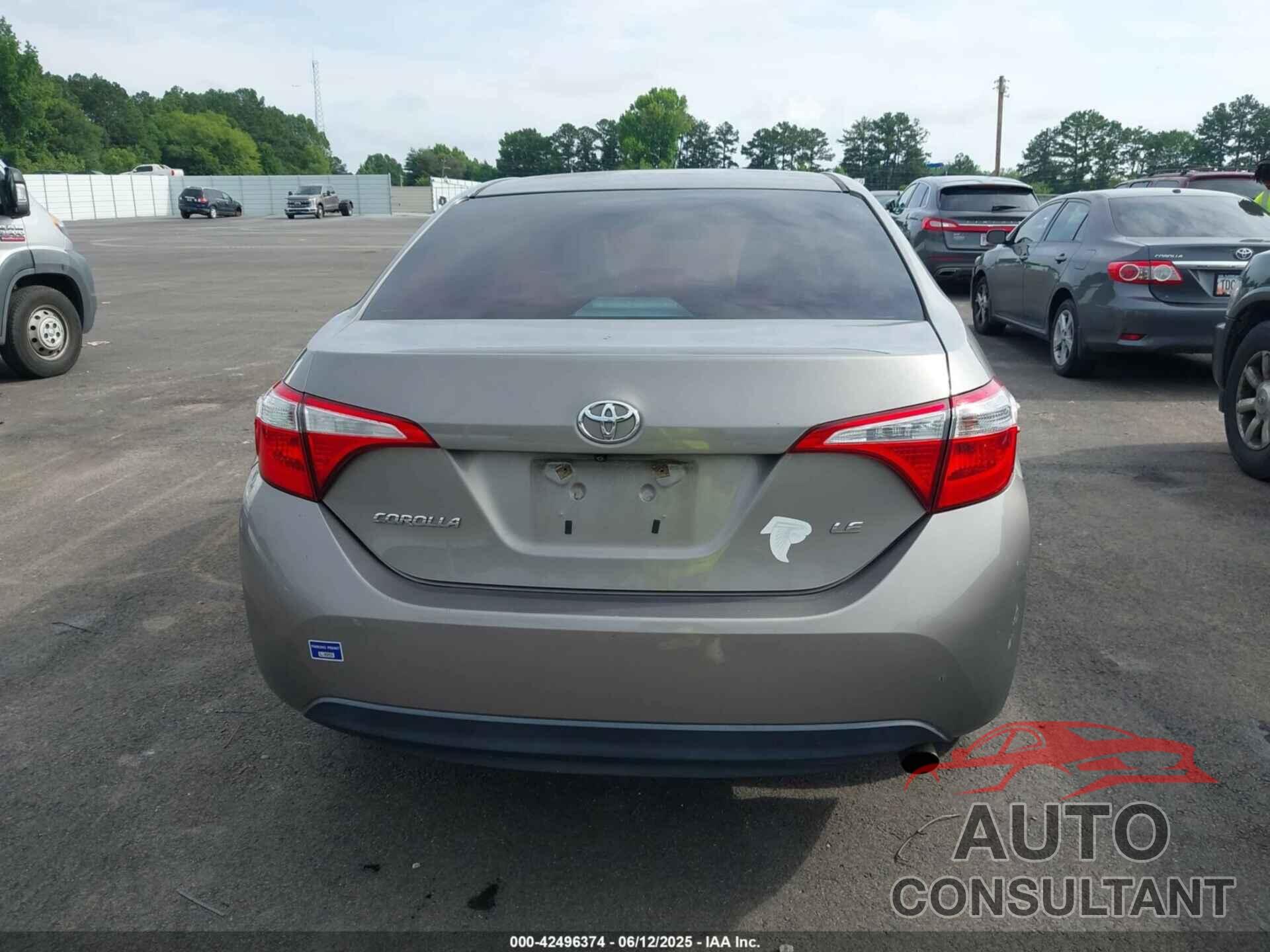 TOYOTA COROLLA 2015 - 2T1BURHE3FC254818