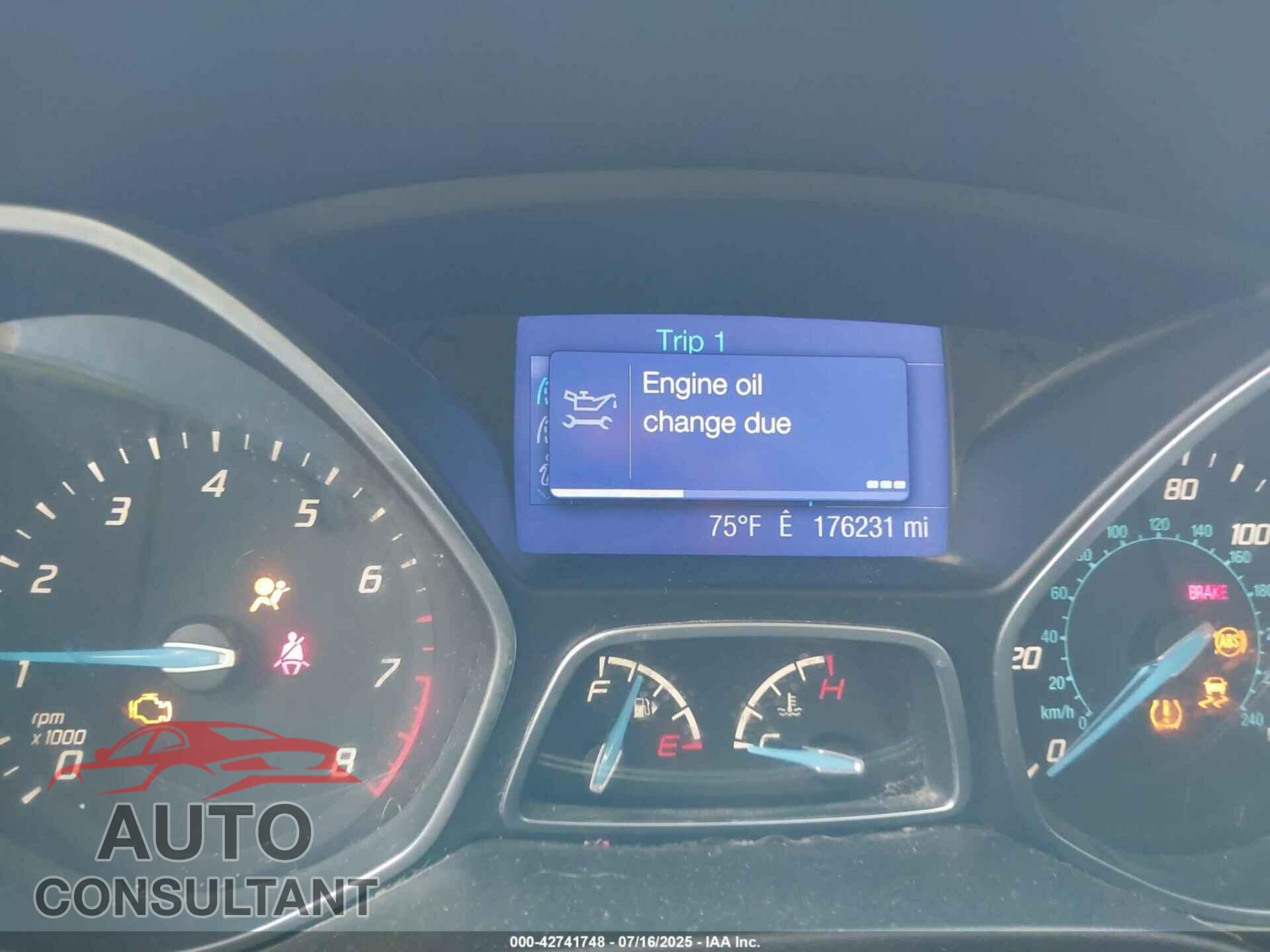 FORD FOCUS 2013 - 1FADP3F2XDL117375