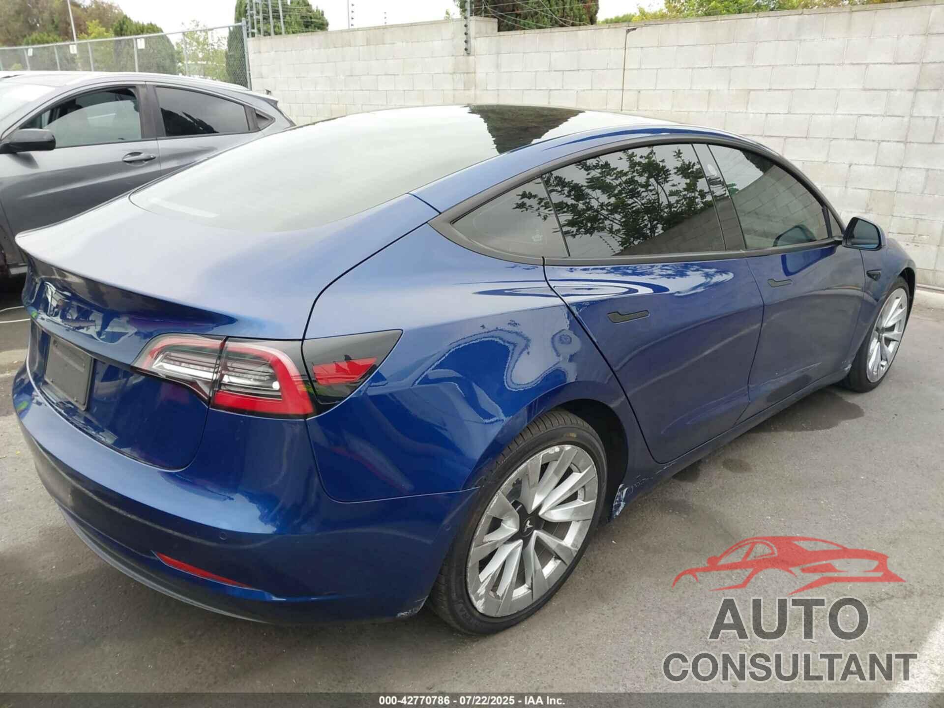 TESLA MODEL 3 2022 - 5YJ3E1EA6NF145476