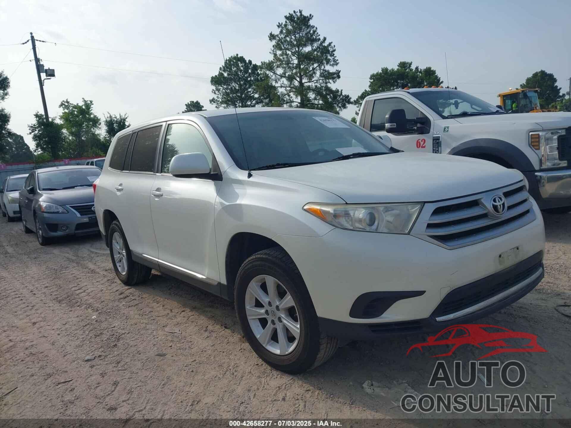 TOYOTA HIGHLANDER 2012 - 5TDZK3EH1CS077382
