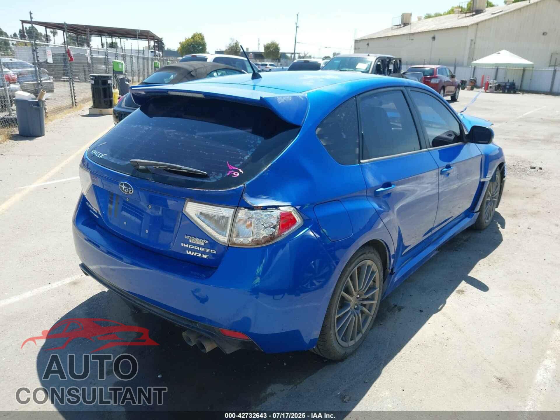 SUBARU IMPREZA 2012 - JF1GR7E69CG214562