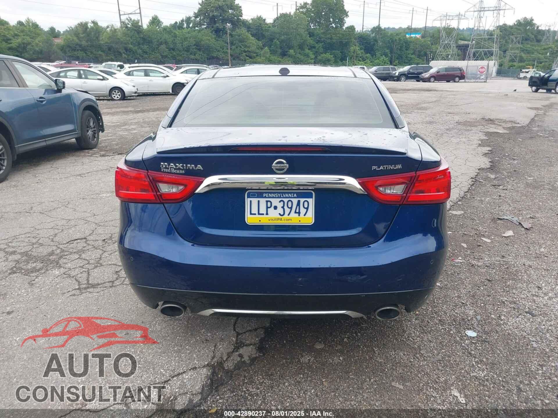 NISSAN MAXIMA 2017 - 1N4AA6AP2HC413974