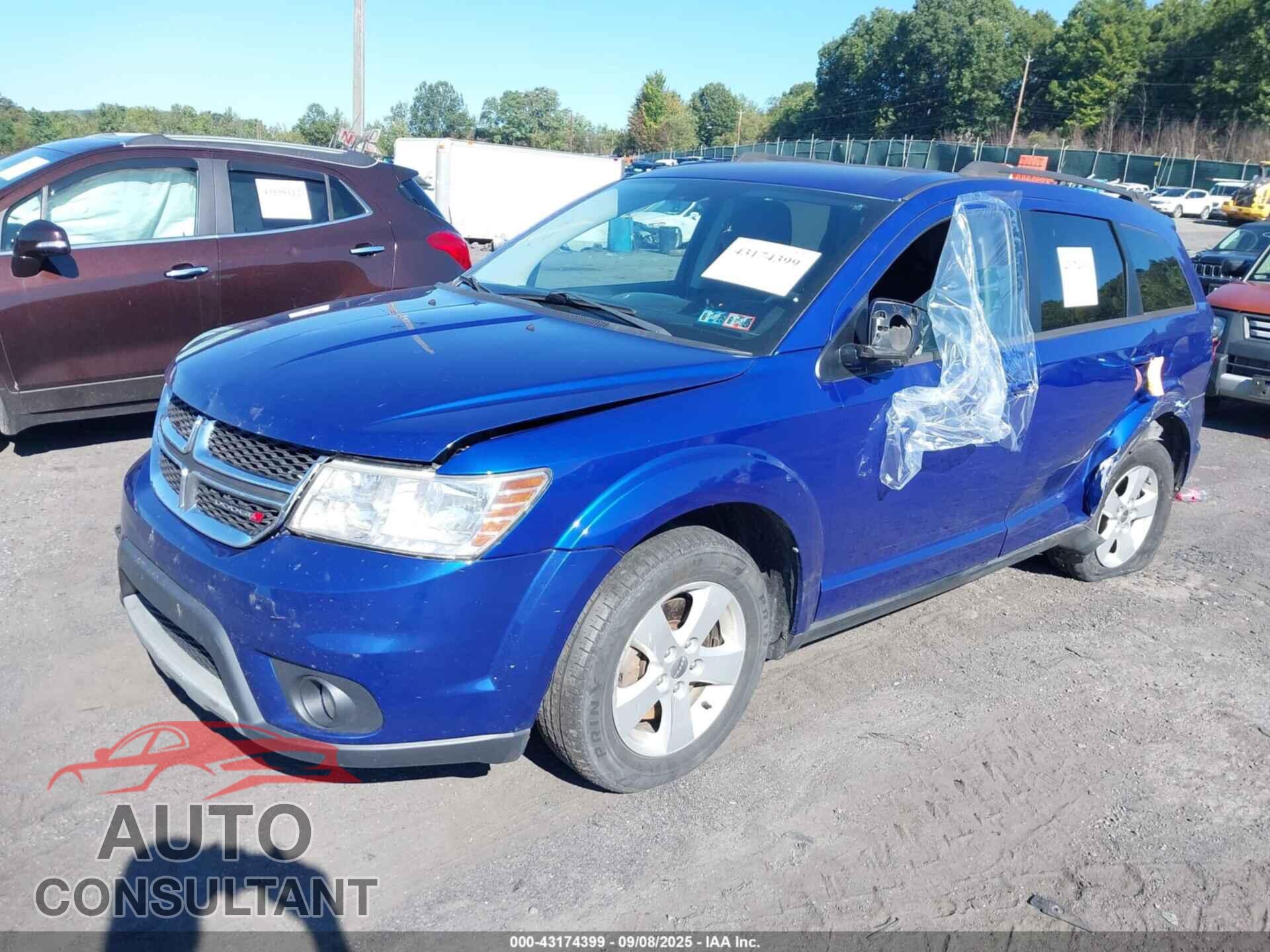 DODGE JOURNEY 2012 - 3C4PDCBB7CT394154