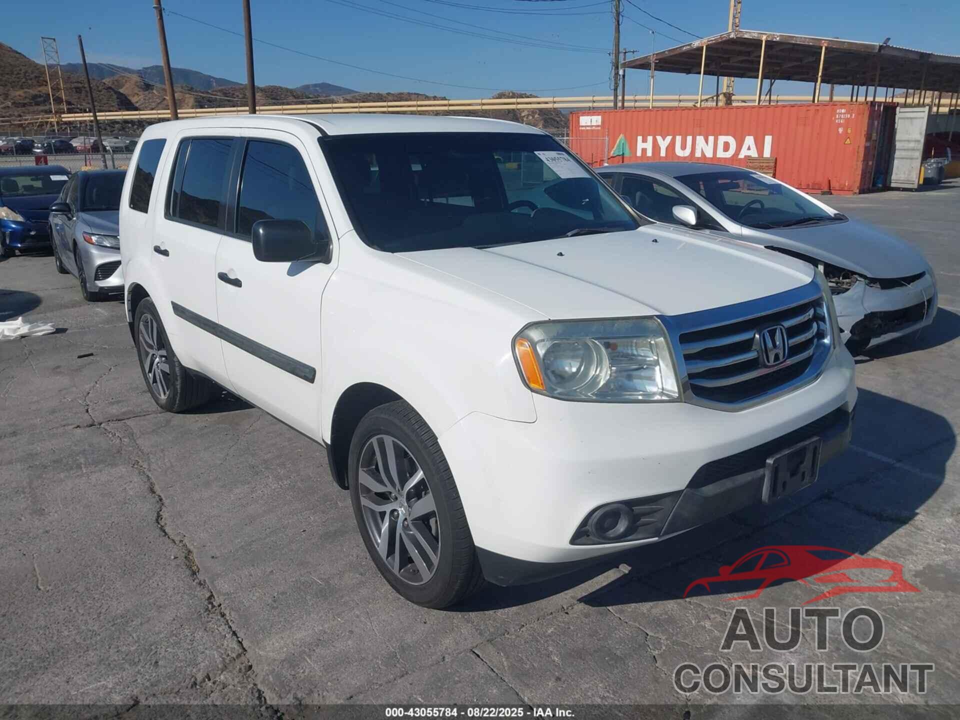 HONDA PILOT 2013 - 5FNYF3H21DB004963