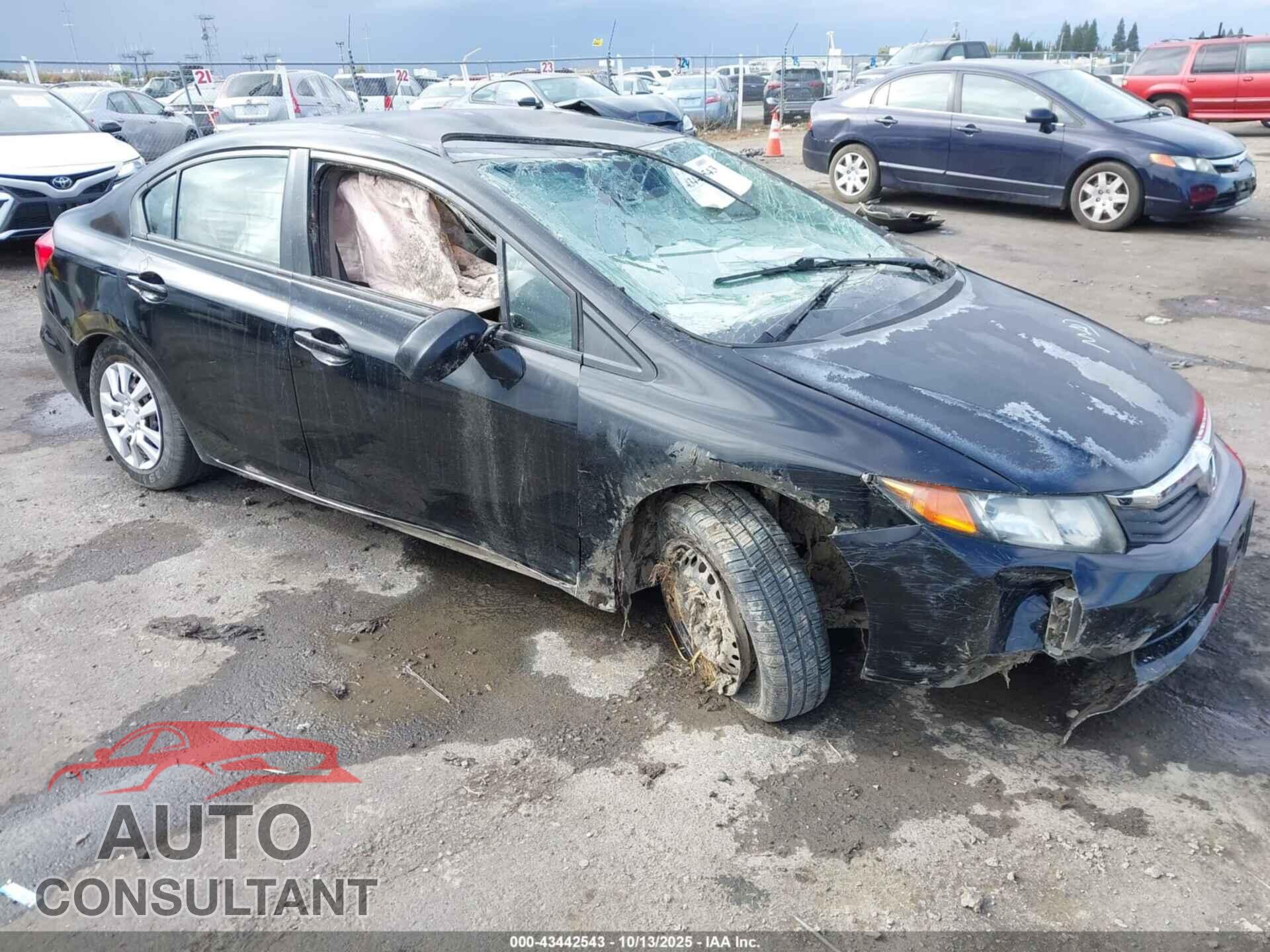 HONDA CIVIC 2012 - 2HGFB2F52CH592392