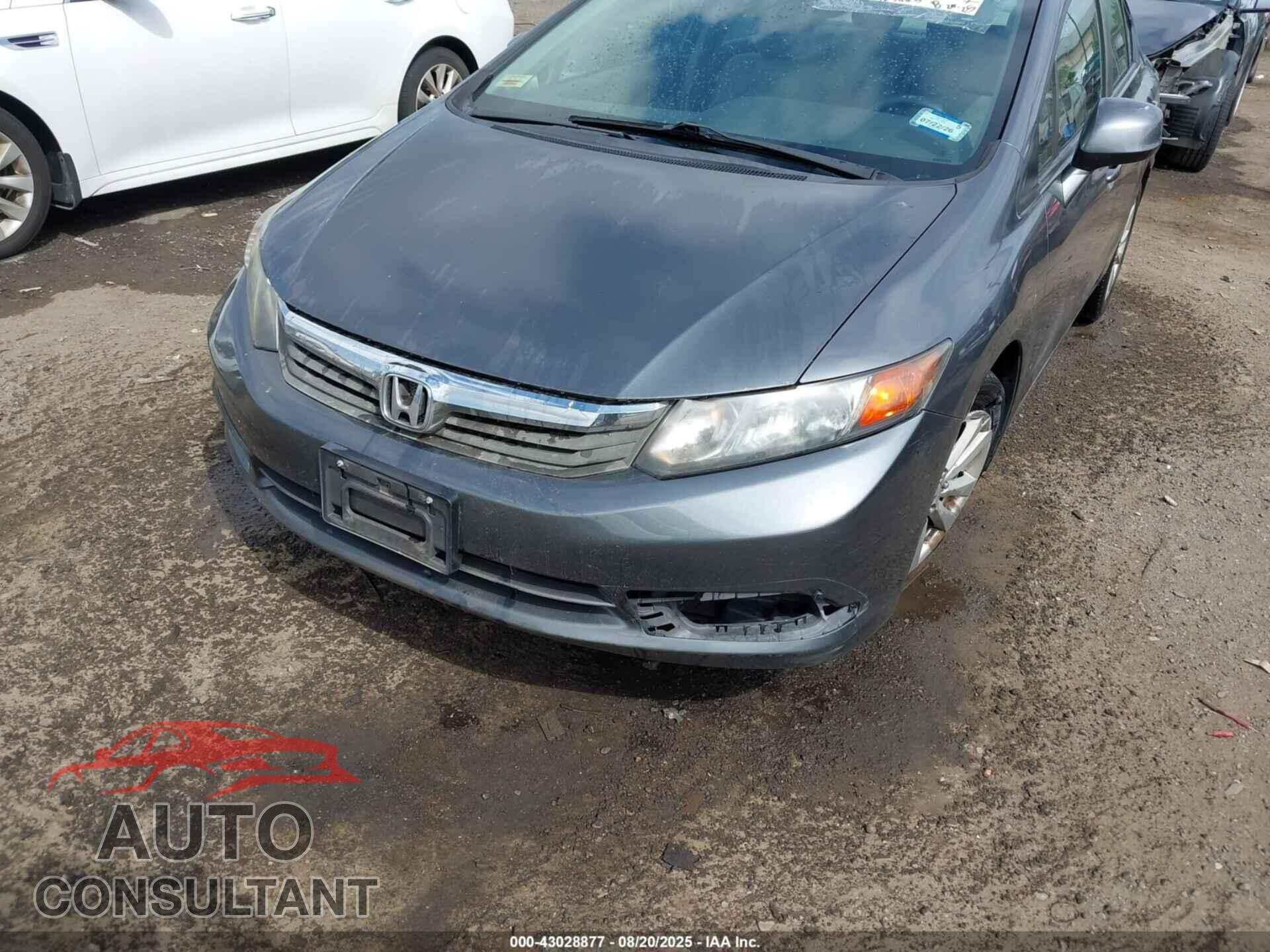 HONDA CIVIC 2012 - 19XFB2F87CE362822