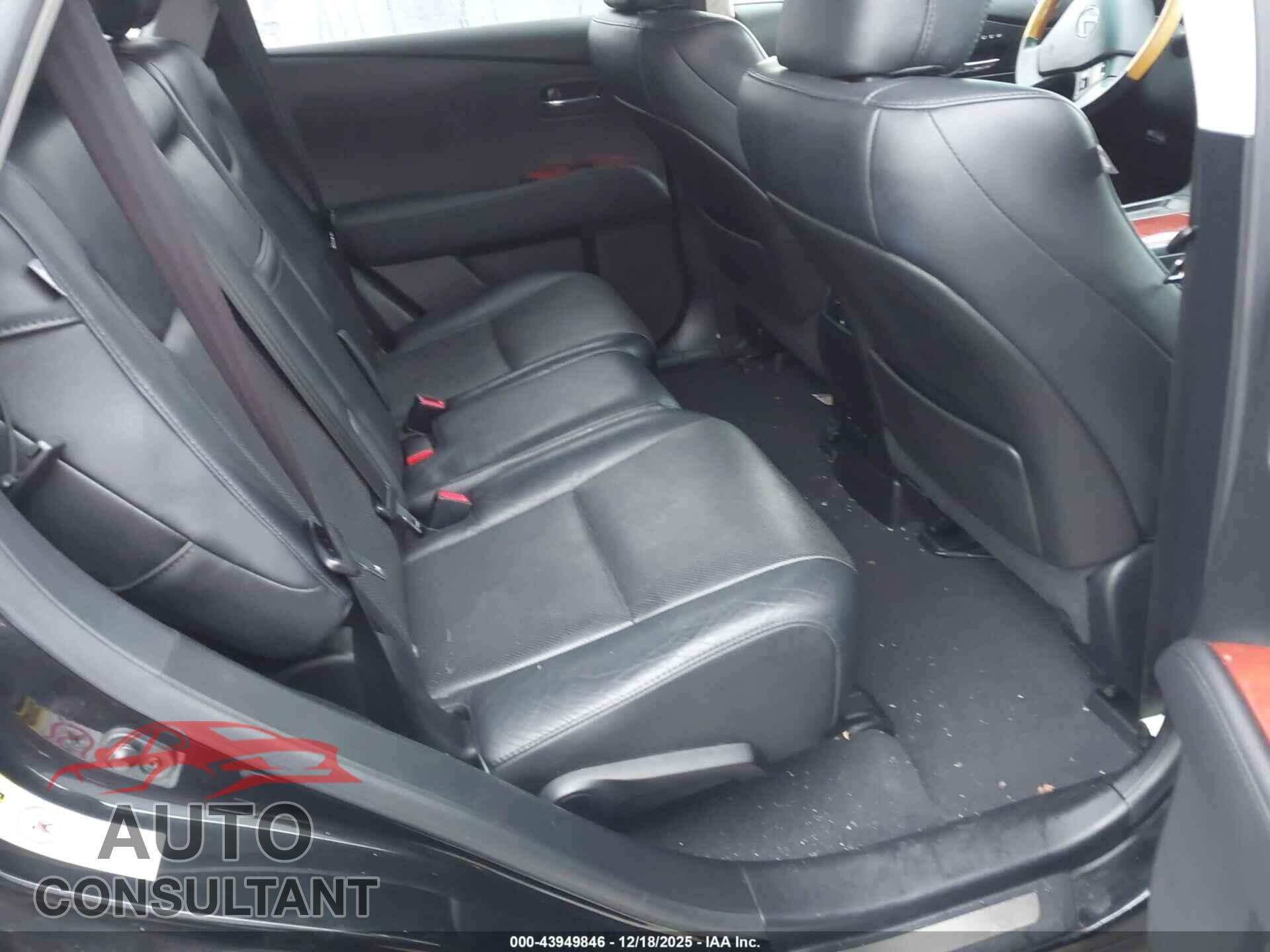 LEXUS RX 2012 - 2T2BK1BA2CC147893