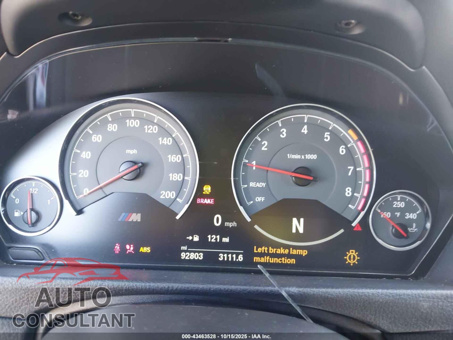 BMW M3 2017 - WBS8M9C50H5G42313