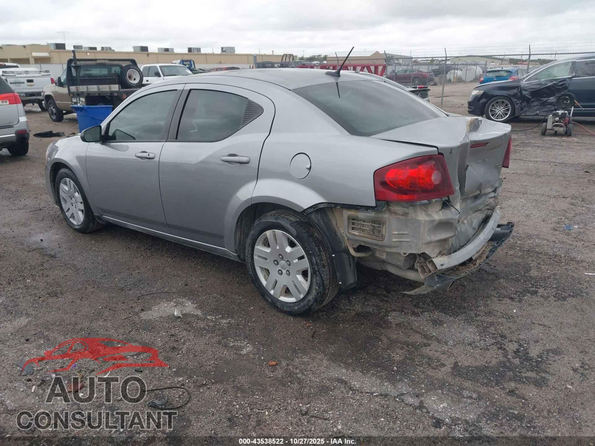 DODGE AVENGER 2013 - 1C3CDZAG4DN766764