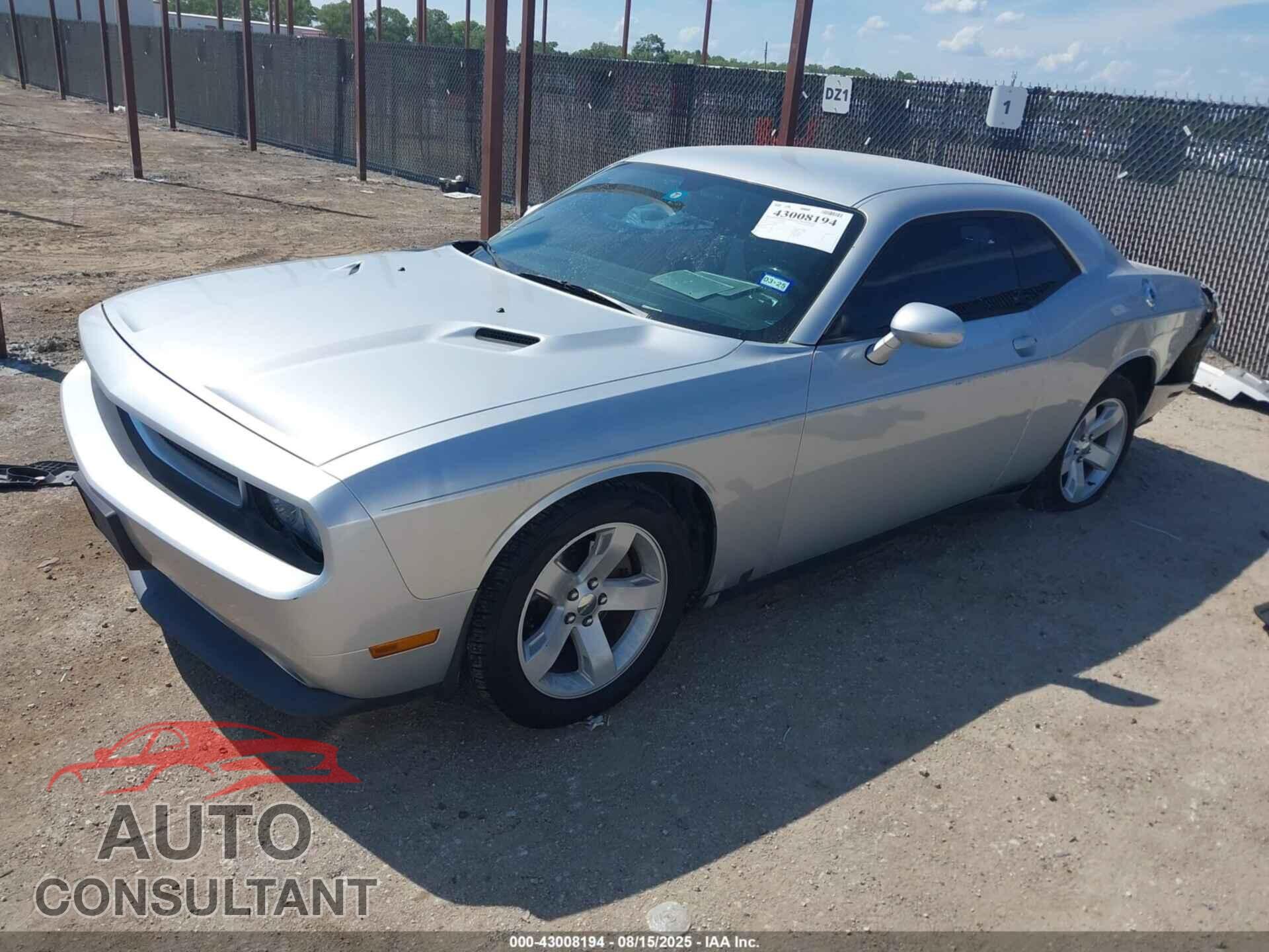 DODGE CHALLENGER 2012 - 2C3CDYAG3CH118091