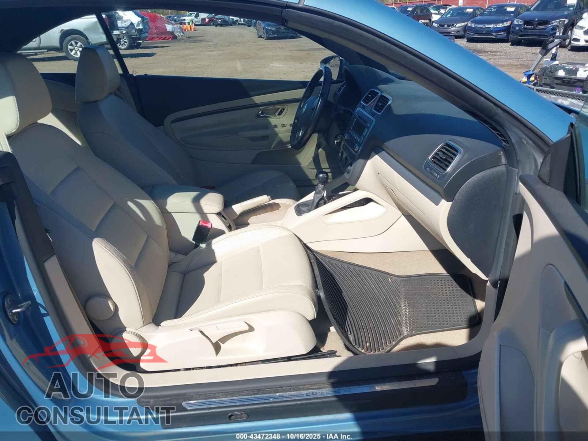 VOLKSWAGEN EOS 2009 - WVWAA71F59V018989