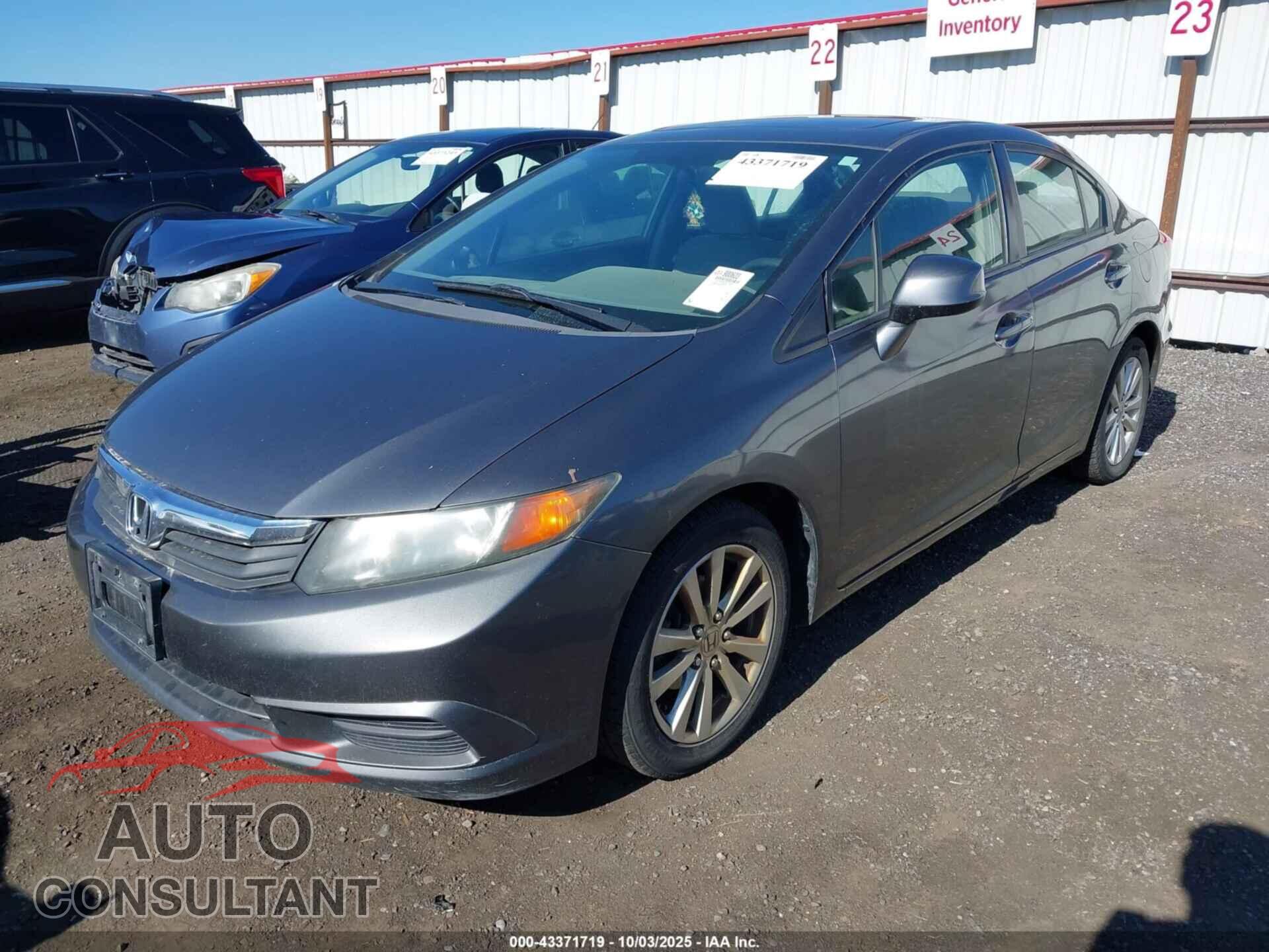 HONDA CIVIC 2012 - 19XFB2F86CE333604