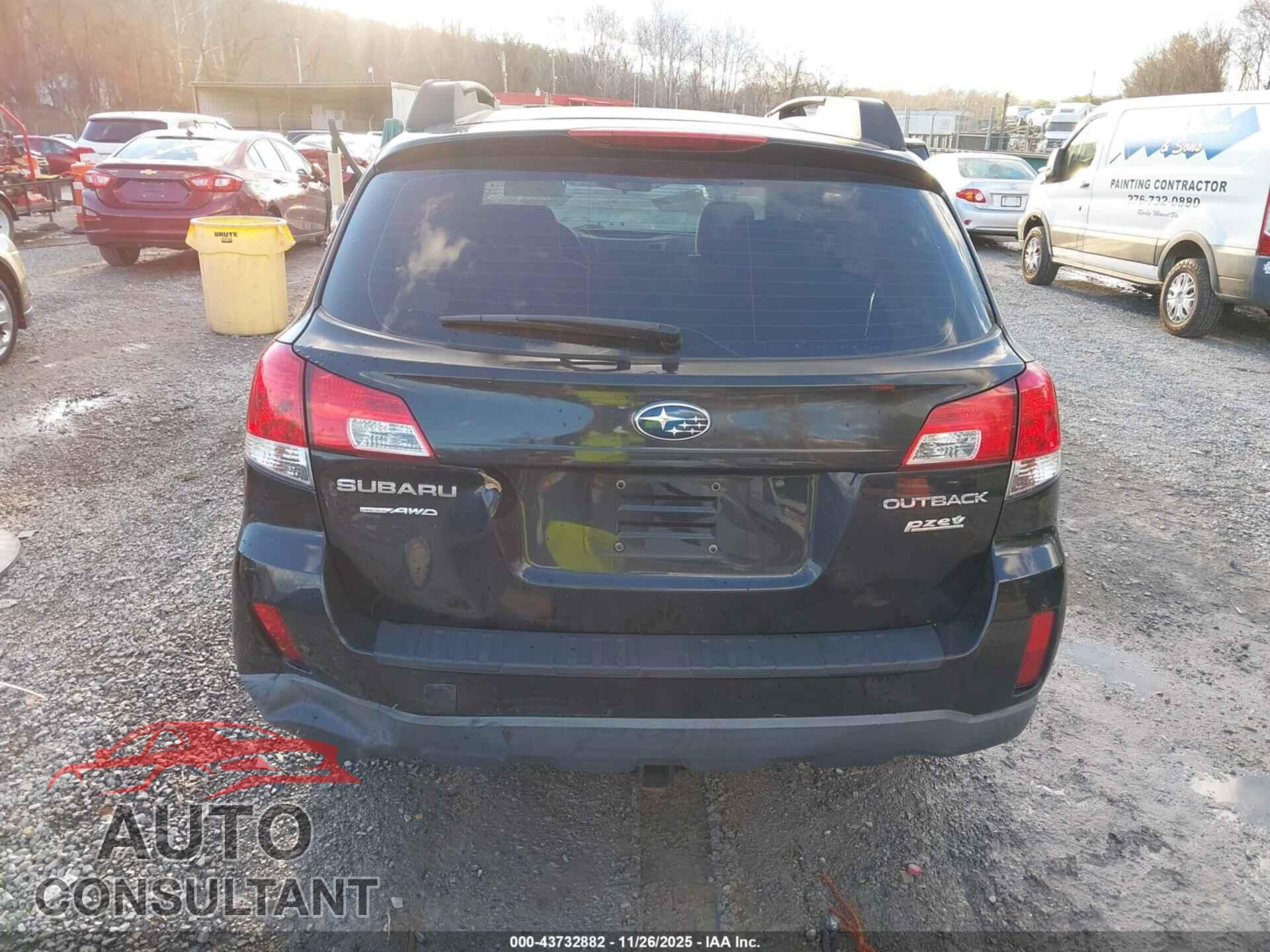 SUBARU OUTBACK 2012 - 4S4BRBAC9C3301741