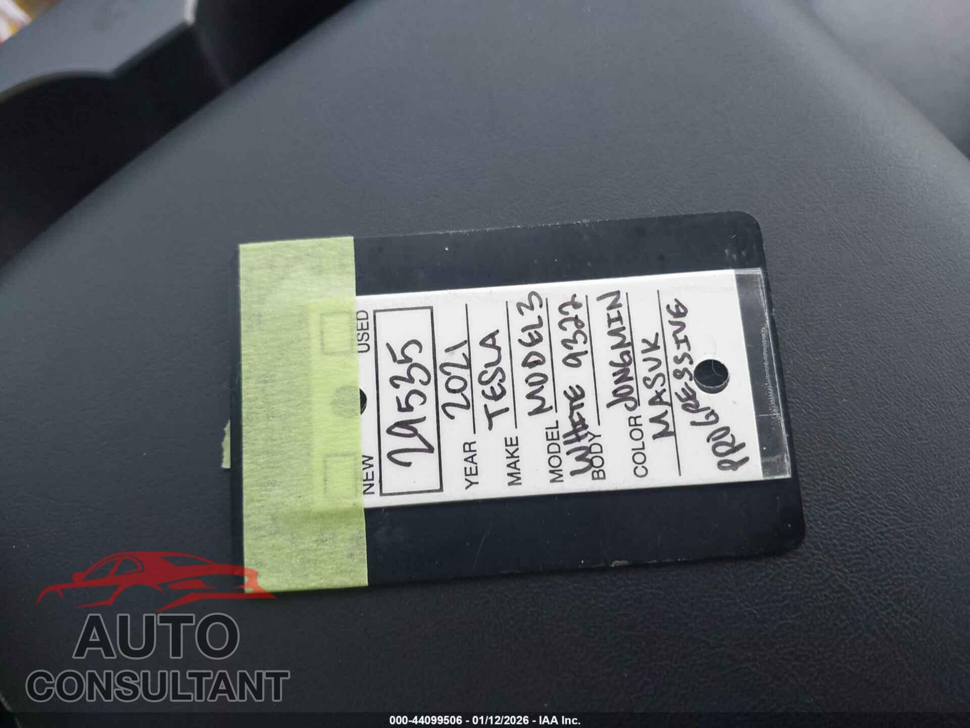 TESLA MODEL 3 2021 - 5YJ3E1EA4MF029322