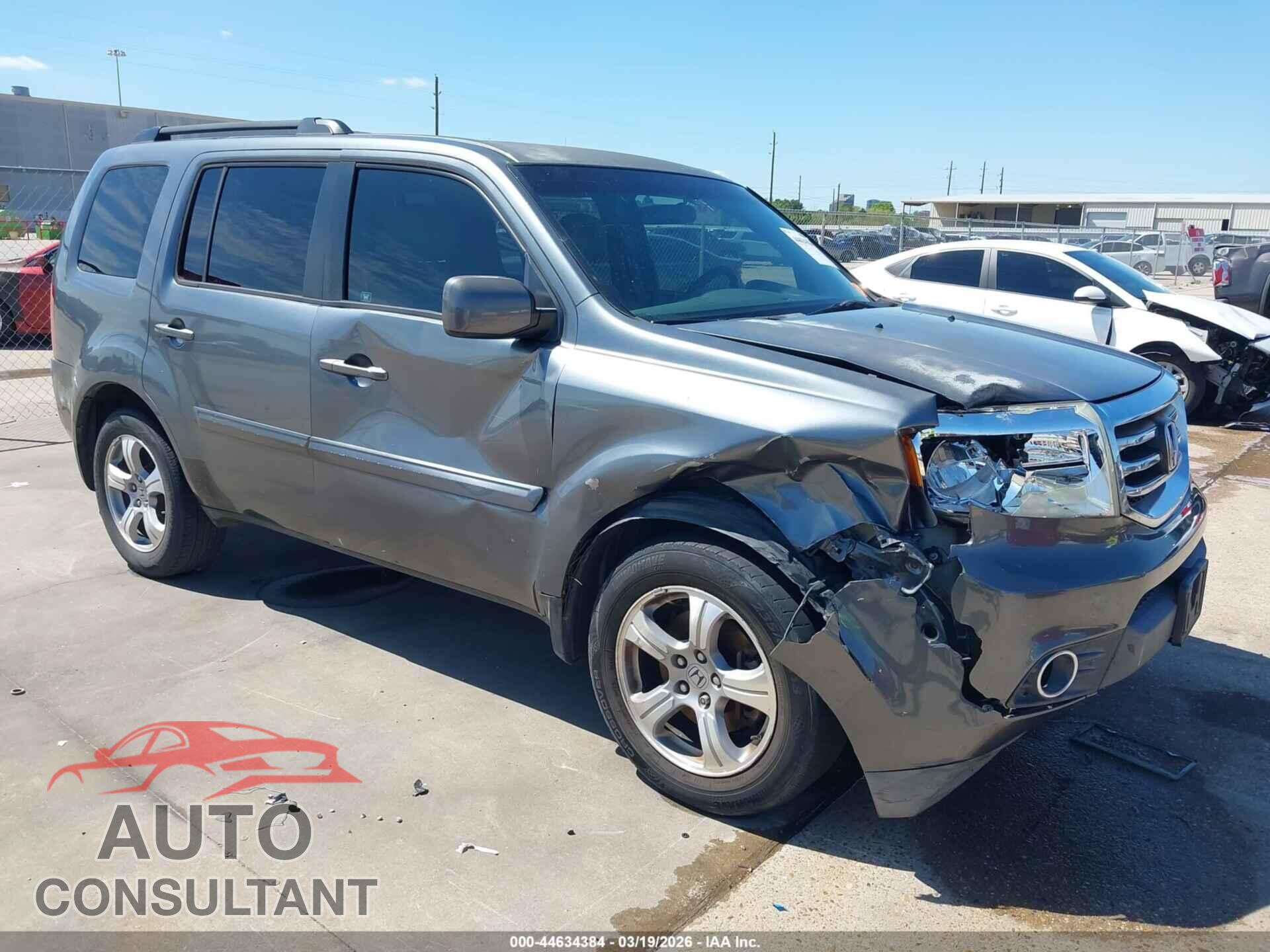 HONDA PILOT 2012 - 5FNYF3H46CB010306