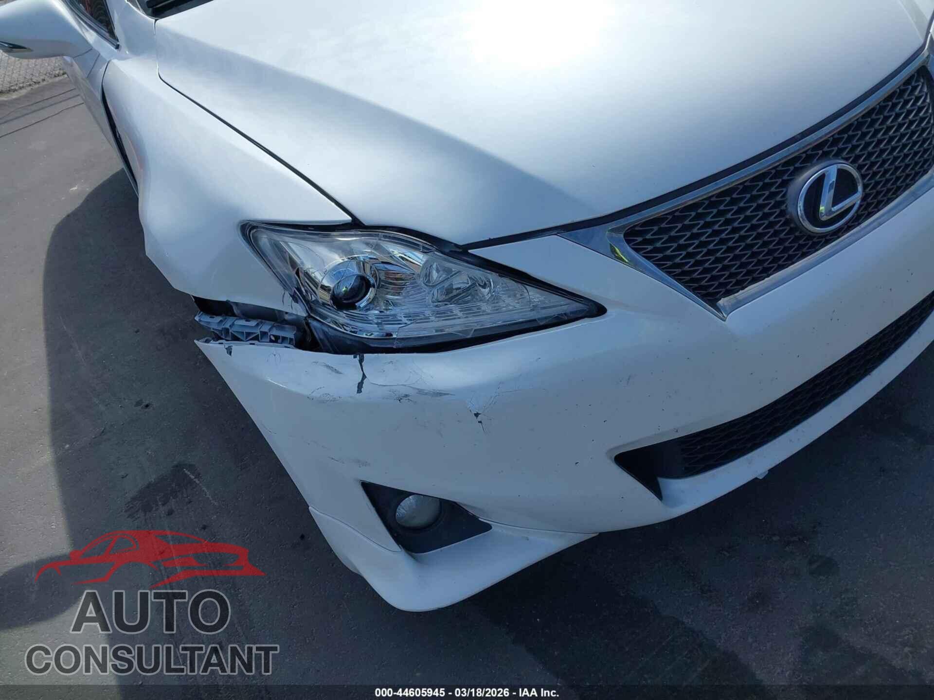 LEXUS IS 250 2012 - JTHBF5C27C5165924