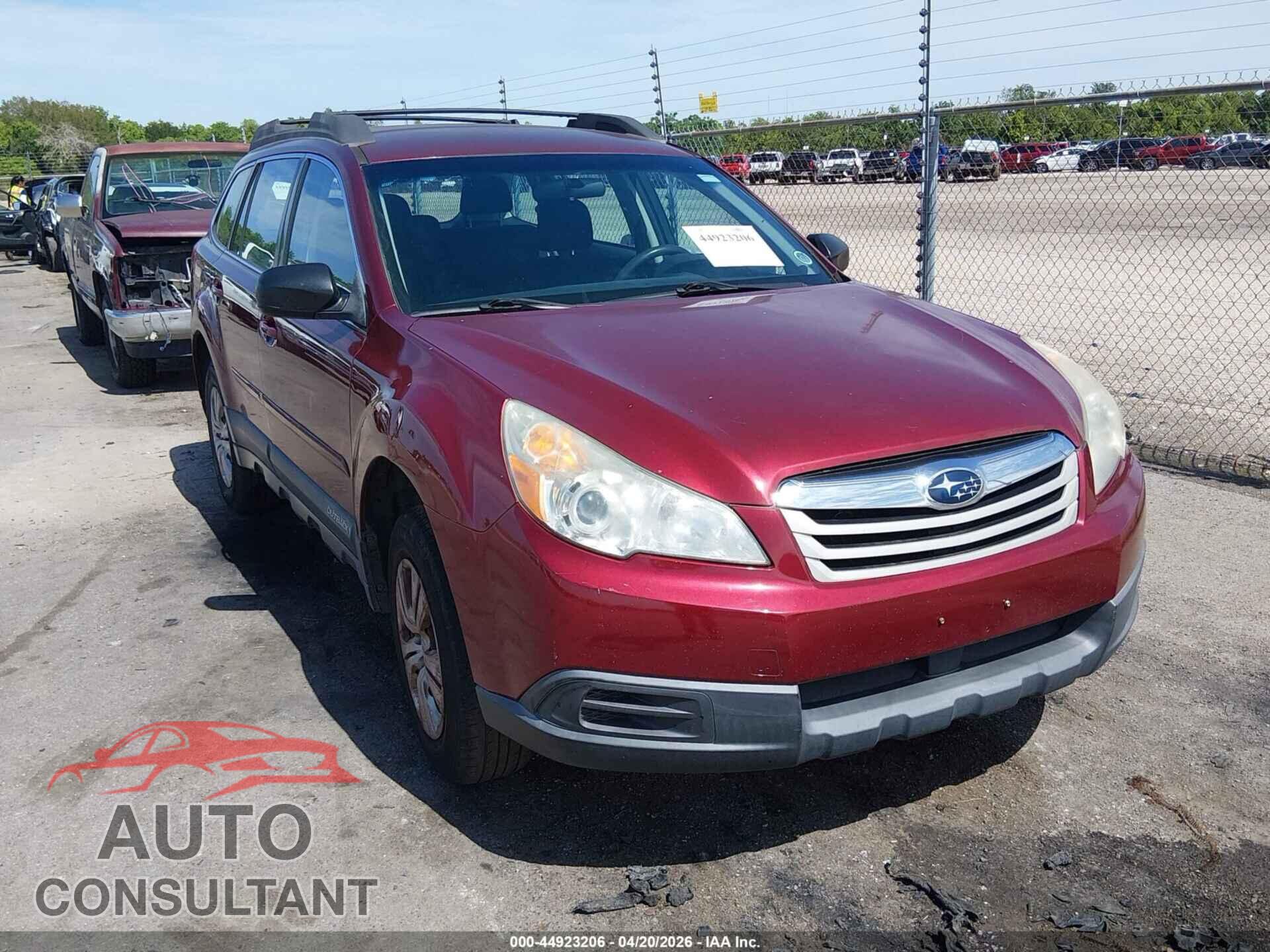 SUBARU OUTBACK 2012 - 4S4BRBAC3C3206043