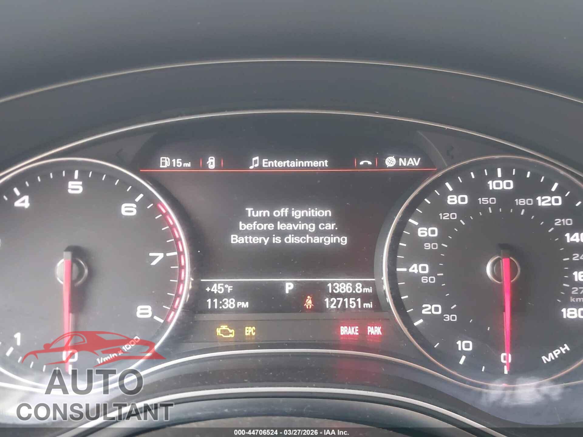 AUDI A6 2014 - WAUGFAFC4EN059581