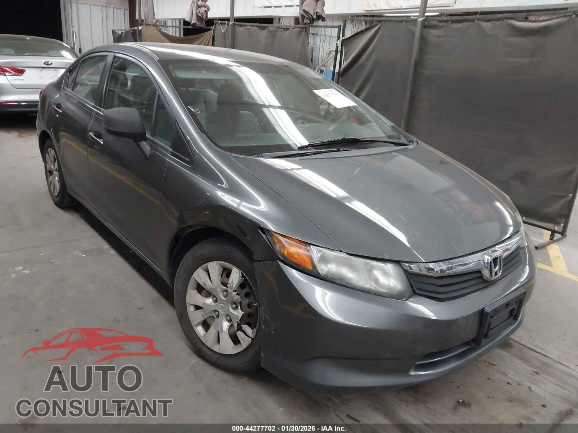 HONDA CIVIC 2012 - 19XFB2F54CE087805