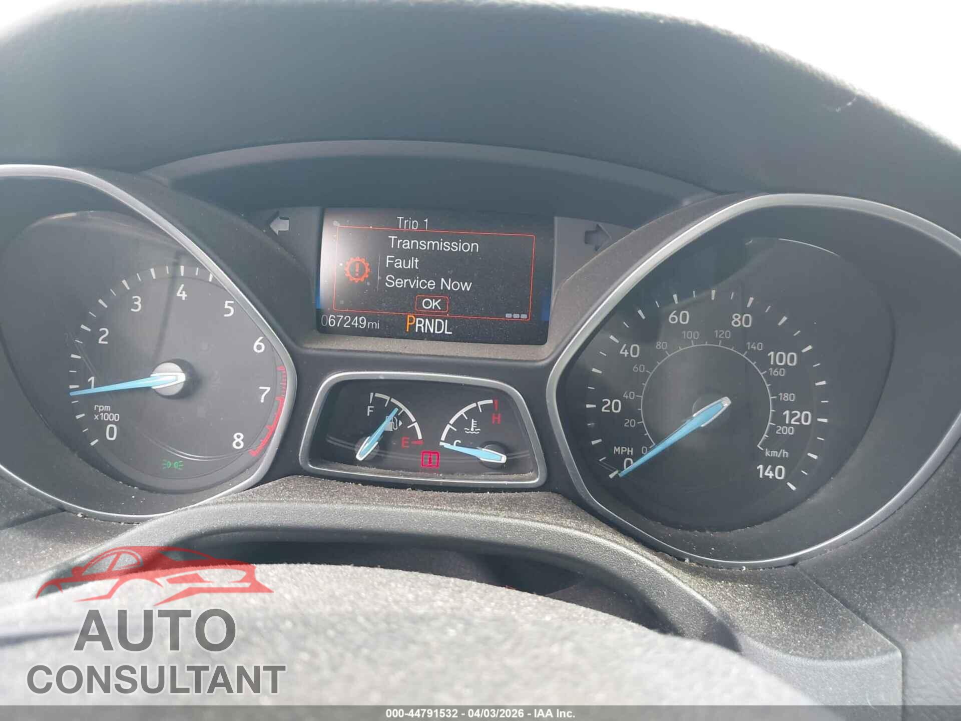 FORD FOCUS 2017 - 1FADP3E26HL348216