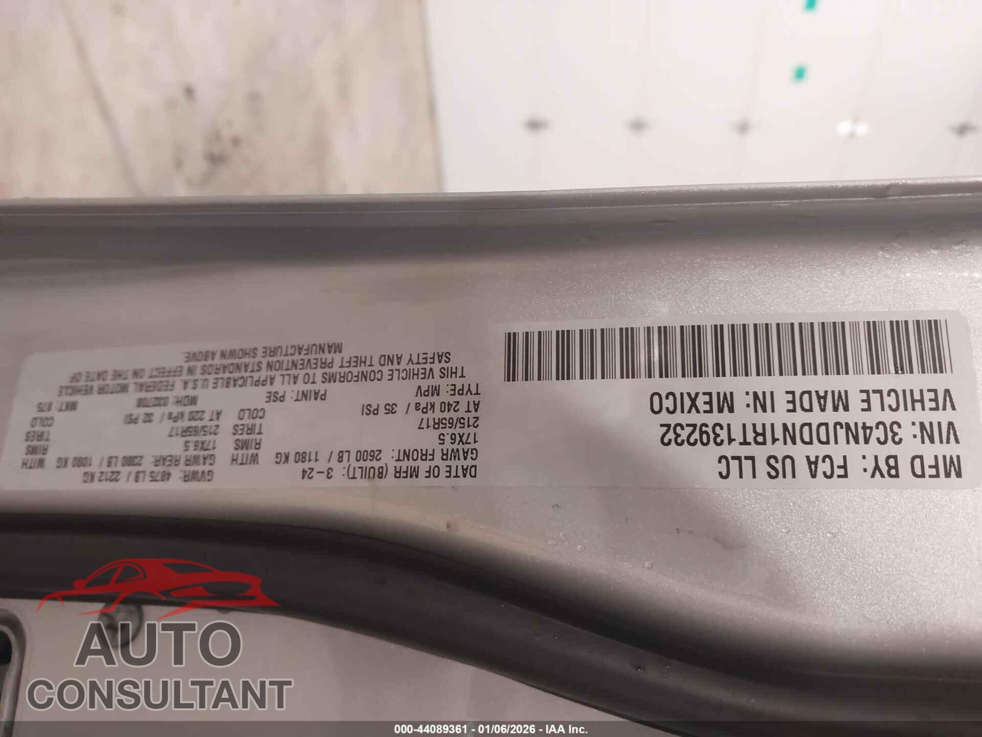 JEEP COMPASS 2024 - 3C4NJDDN1RT139232