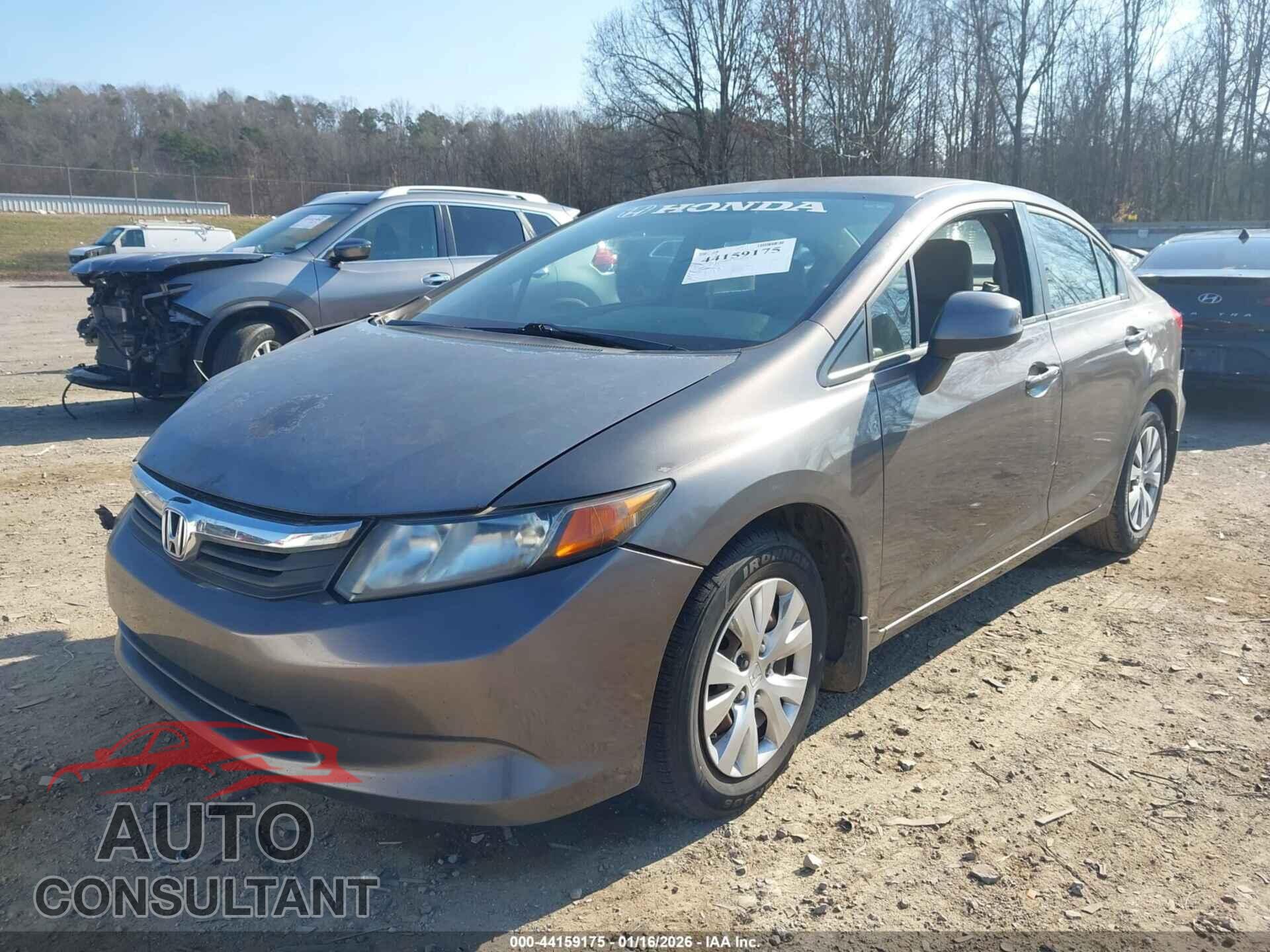 HONDA CIVIC 2012 - 2HGFB2F57CH543494