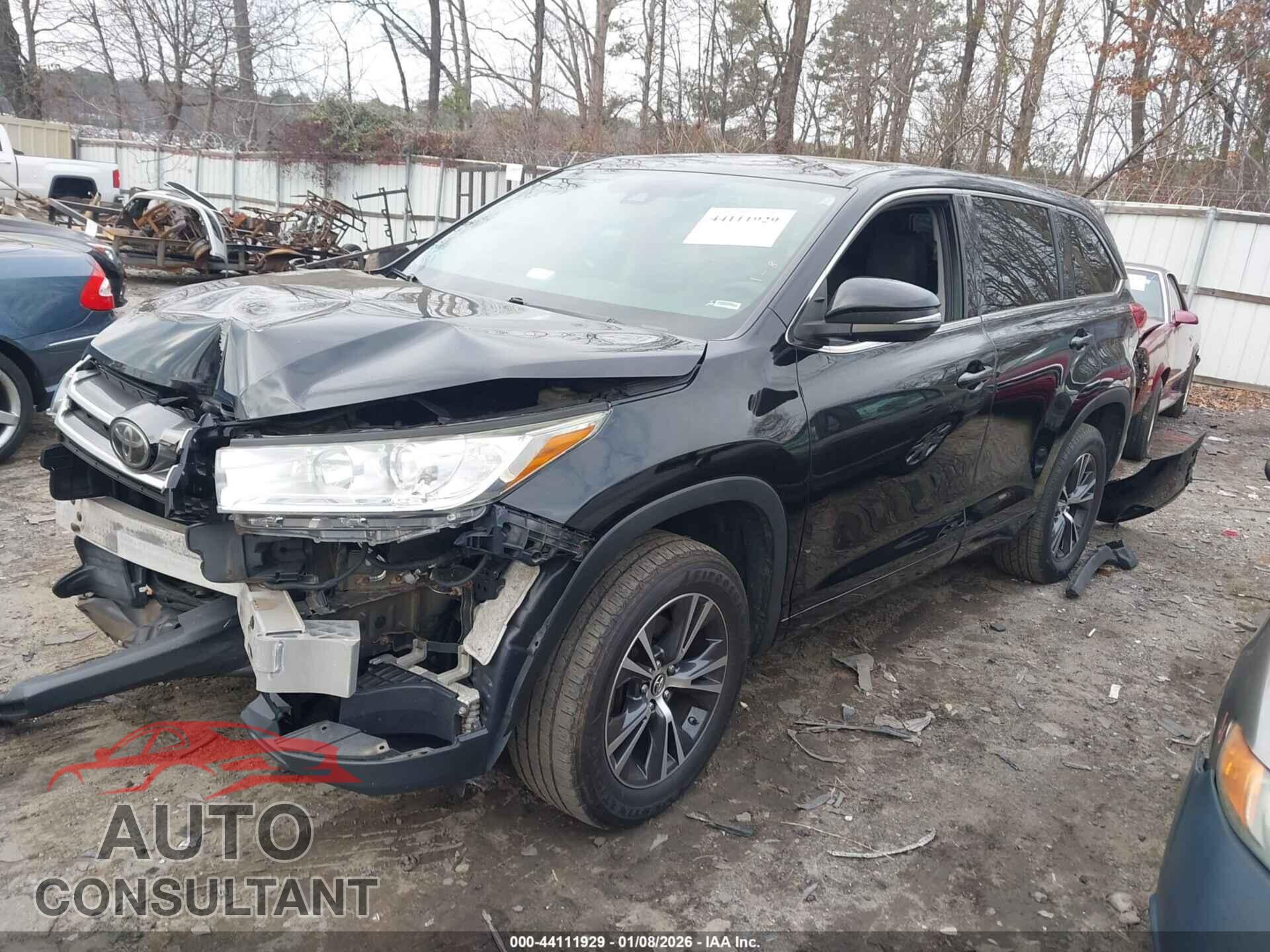 TOYOTA HIGHLANDER 2017 - 5TDZZRFH8HS203788
