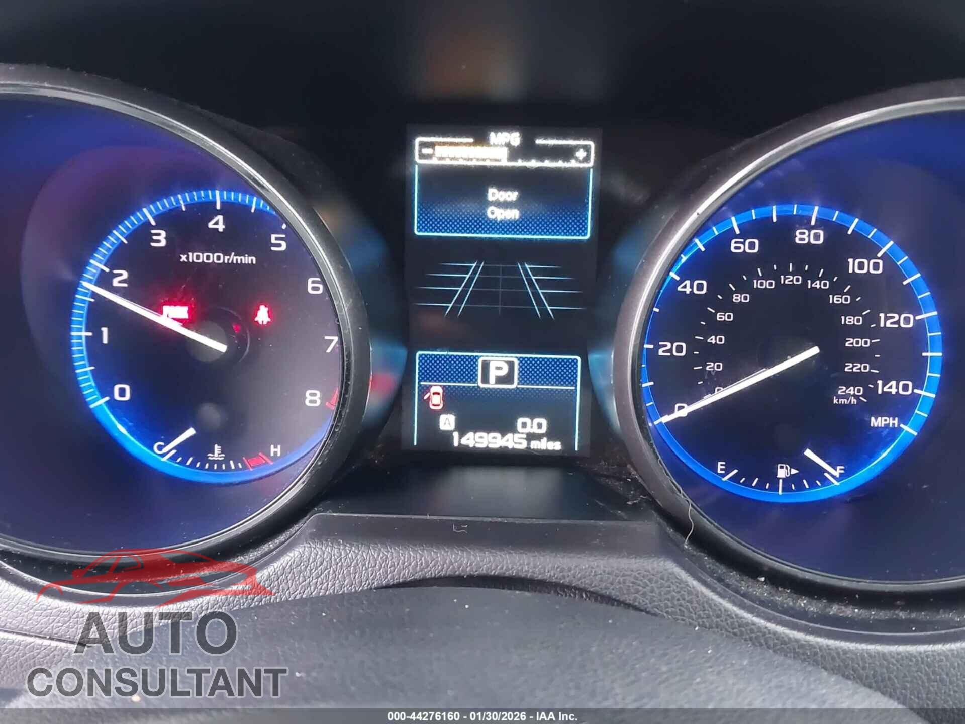 SUBARU OUTBACK 2017 - 4S4BSANC7H3335161