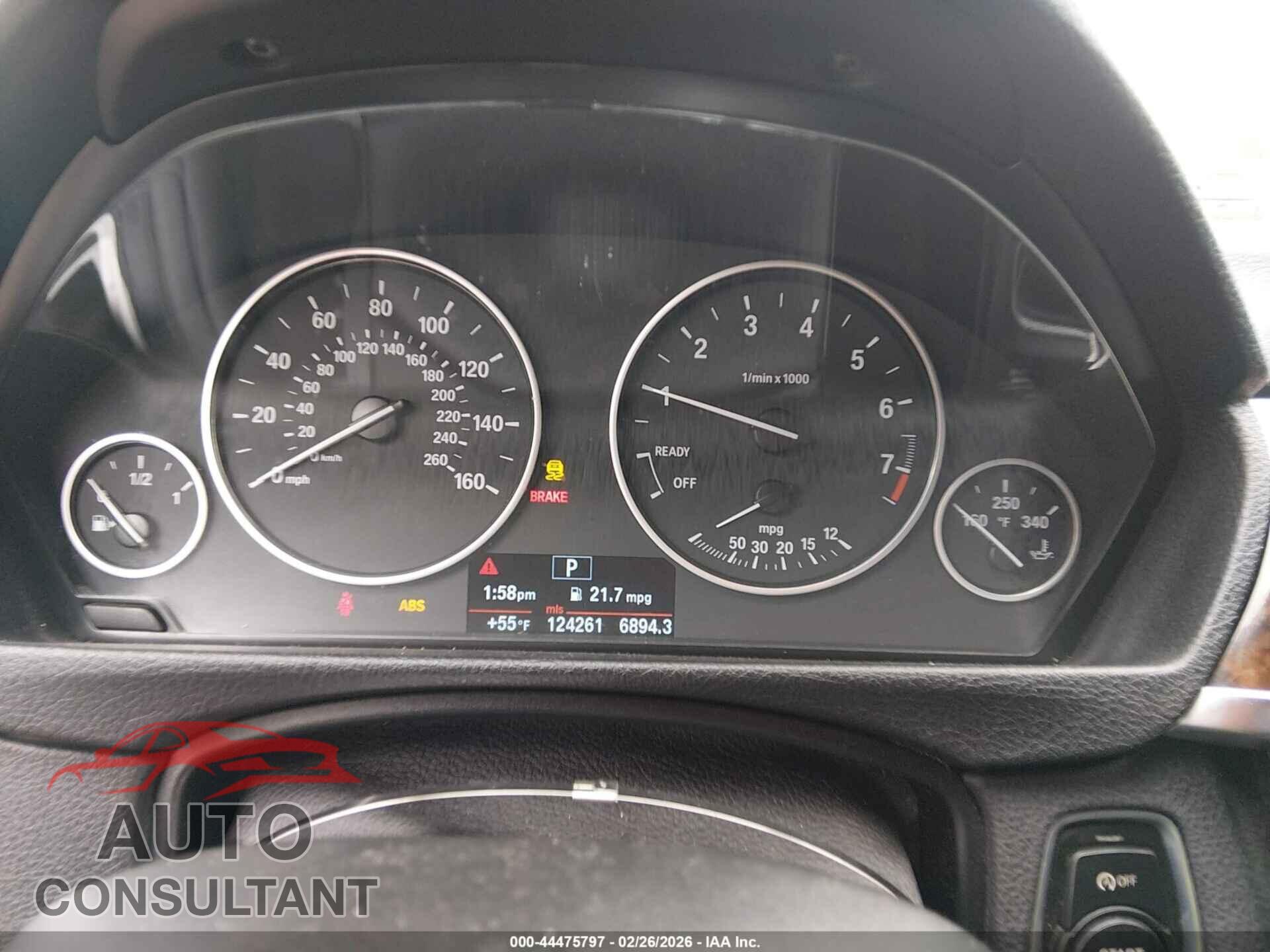 BMW 328I 2013 - WBA3C1G51DNR49624