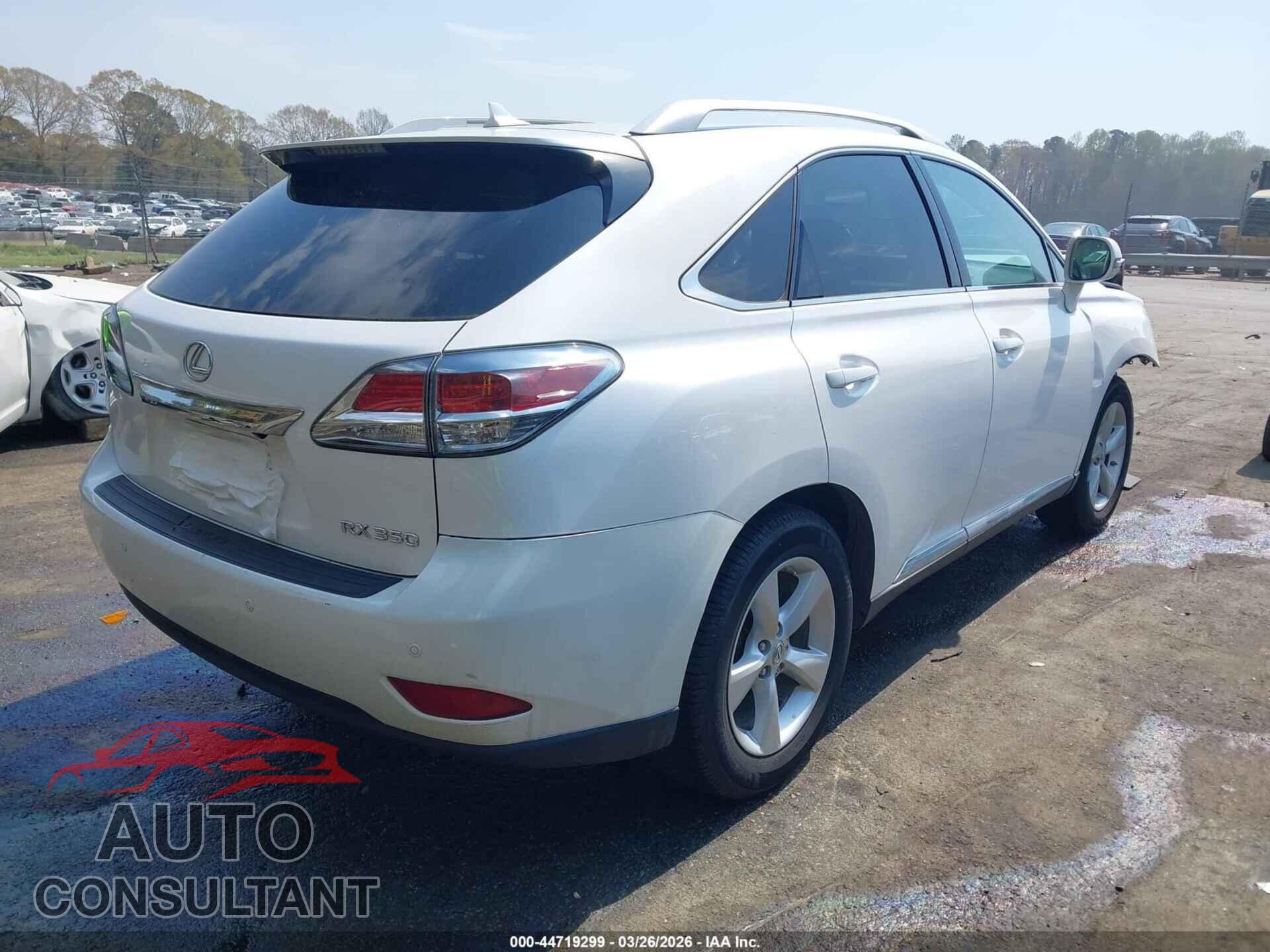 LEXUS RX 350 2013 - 2T2BK1BA1DC208698