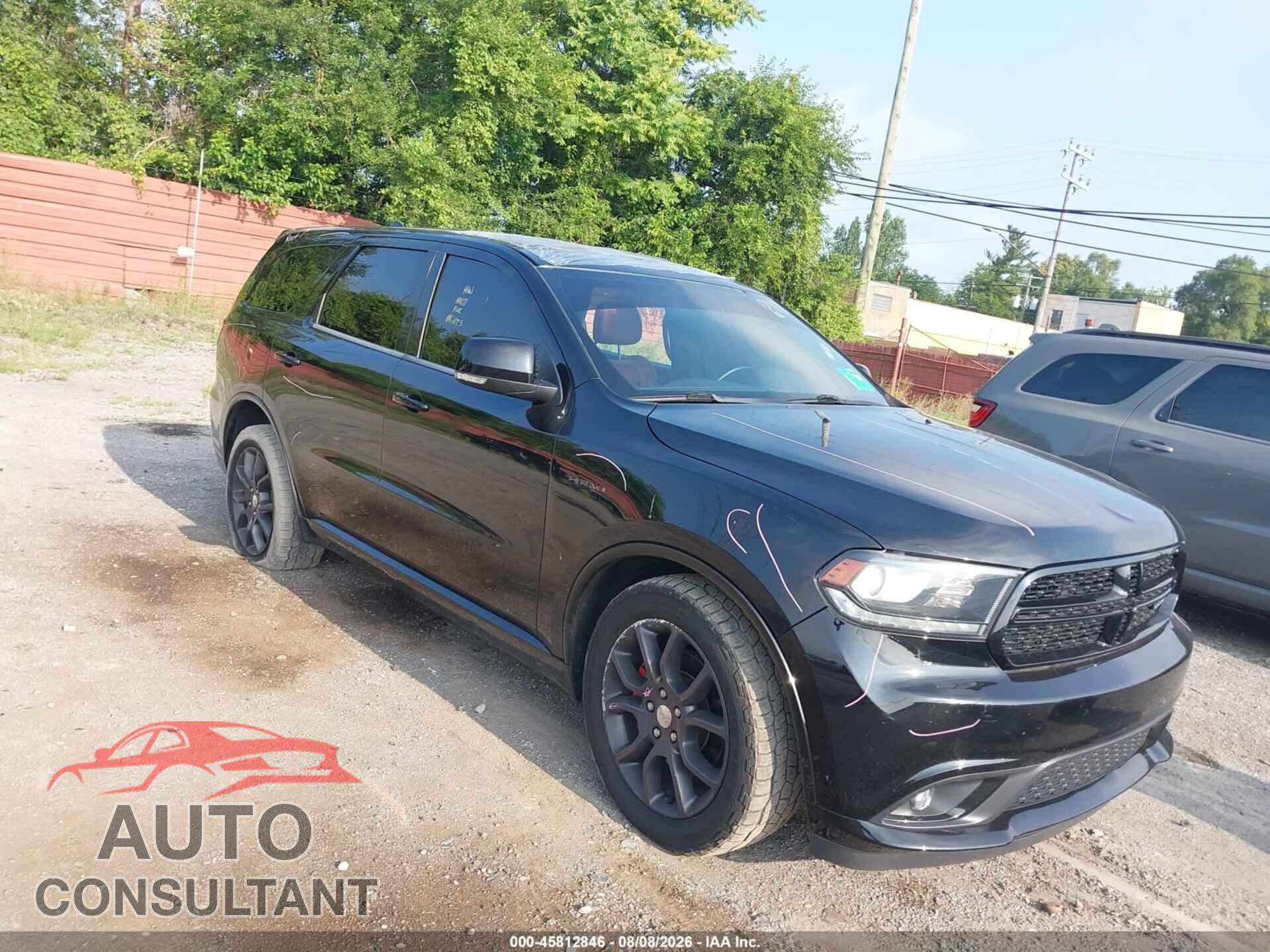 DODGE DURANGO 2017 - 1C4SDJCT9HC630411