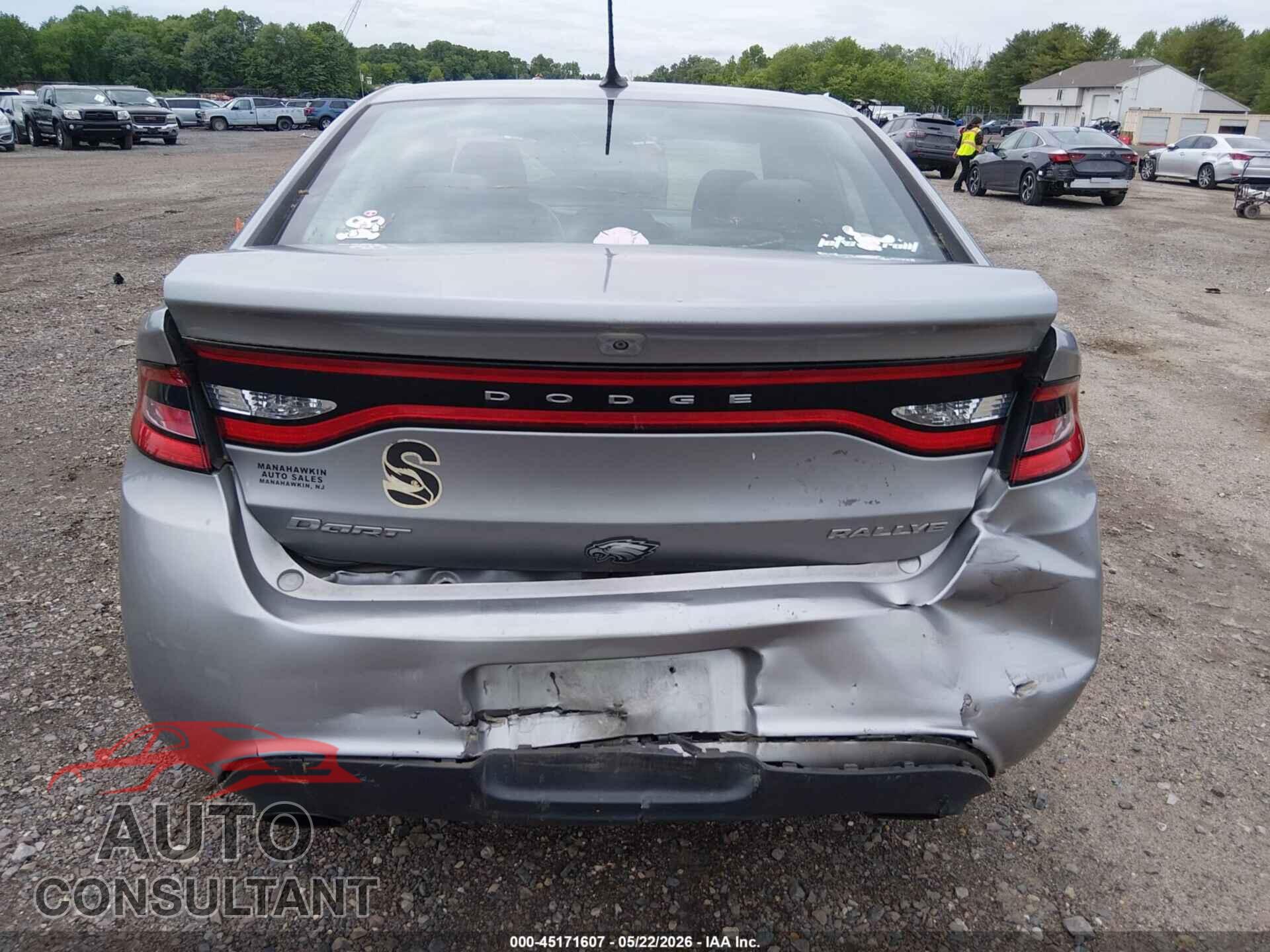 DODGE DART 2015 - 1C3CDFBB1FD346549
