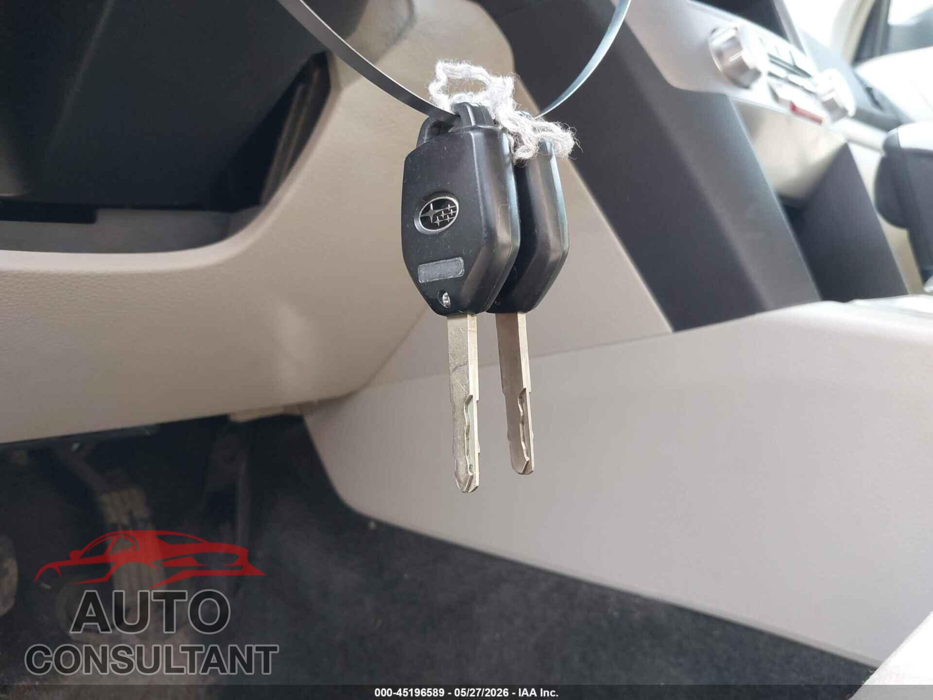 SUBARU OUTBACK 2012 - 4S4BRBAC9C3282575